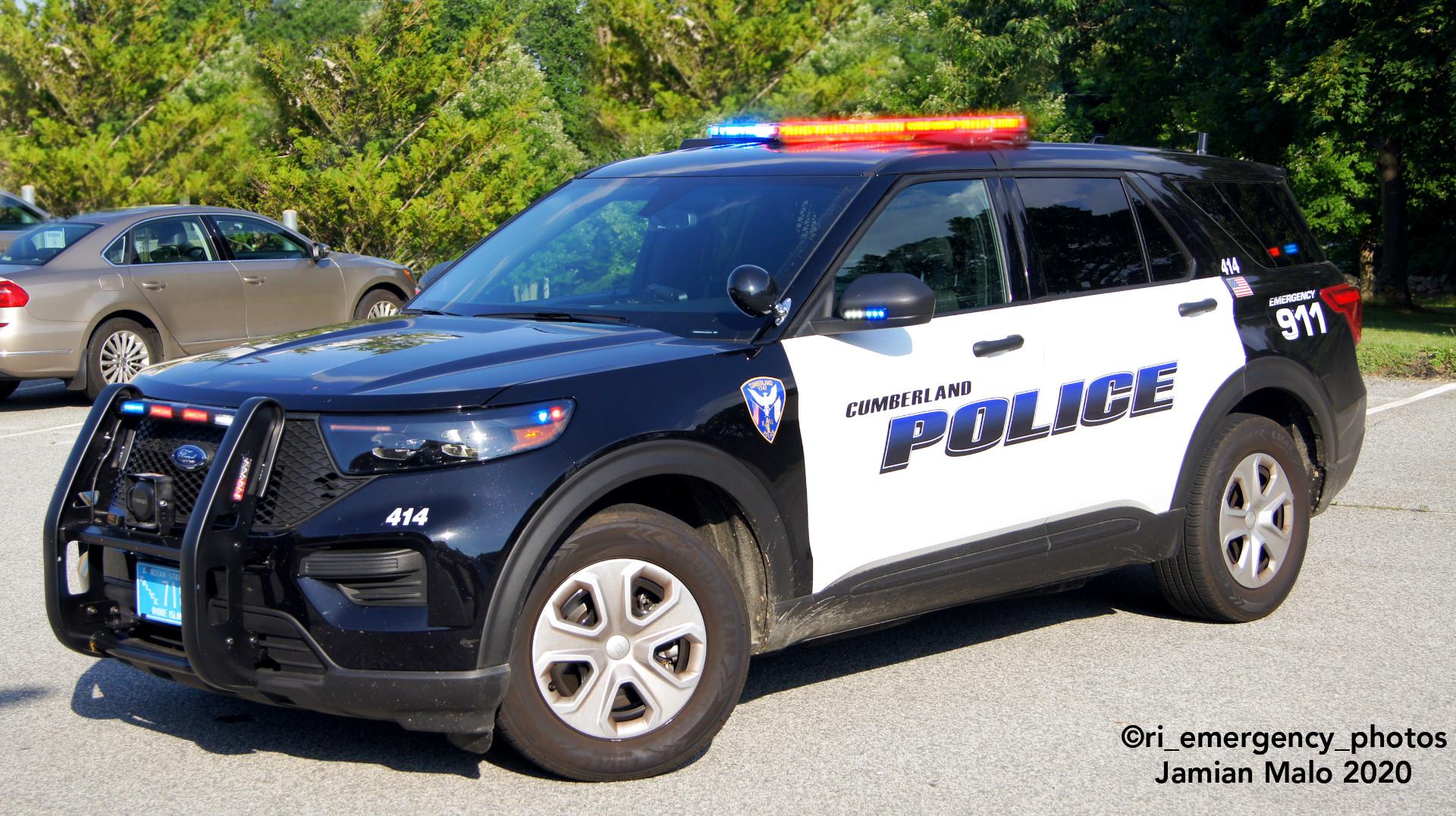 A photo  of Cumberland Police
            Cruiser 414, a 2020 Ford Police Interceptor Utility             taken by Jamian Malo