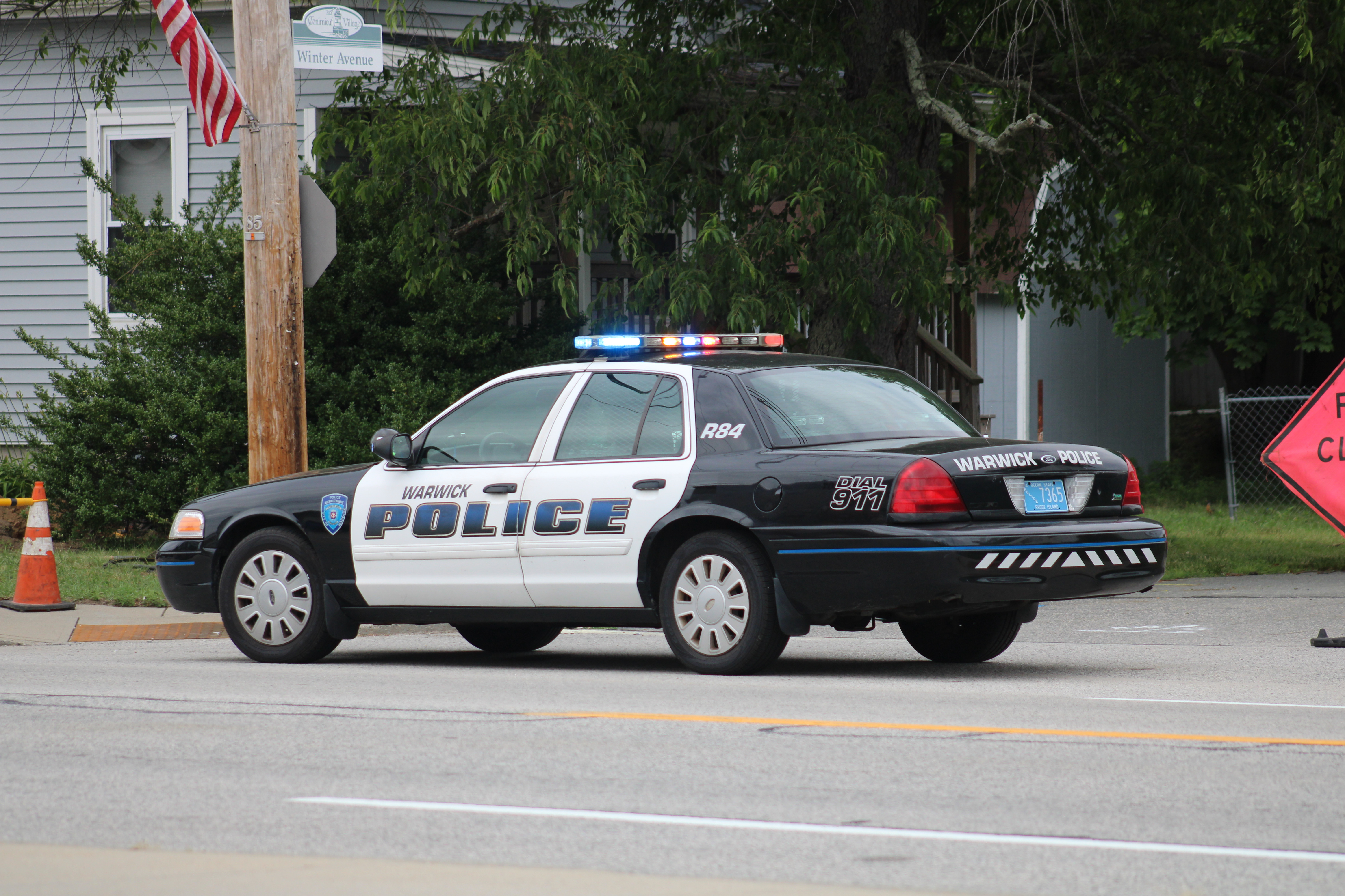 A photo  of Warwick Police
            Cruiser R-84, a 2011 Ford Crown Victoria Police Interceptor             taken by @riemergencyvehicles