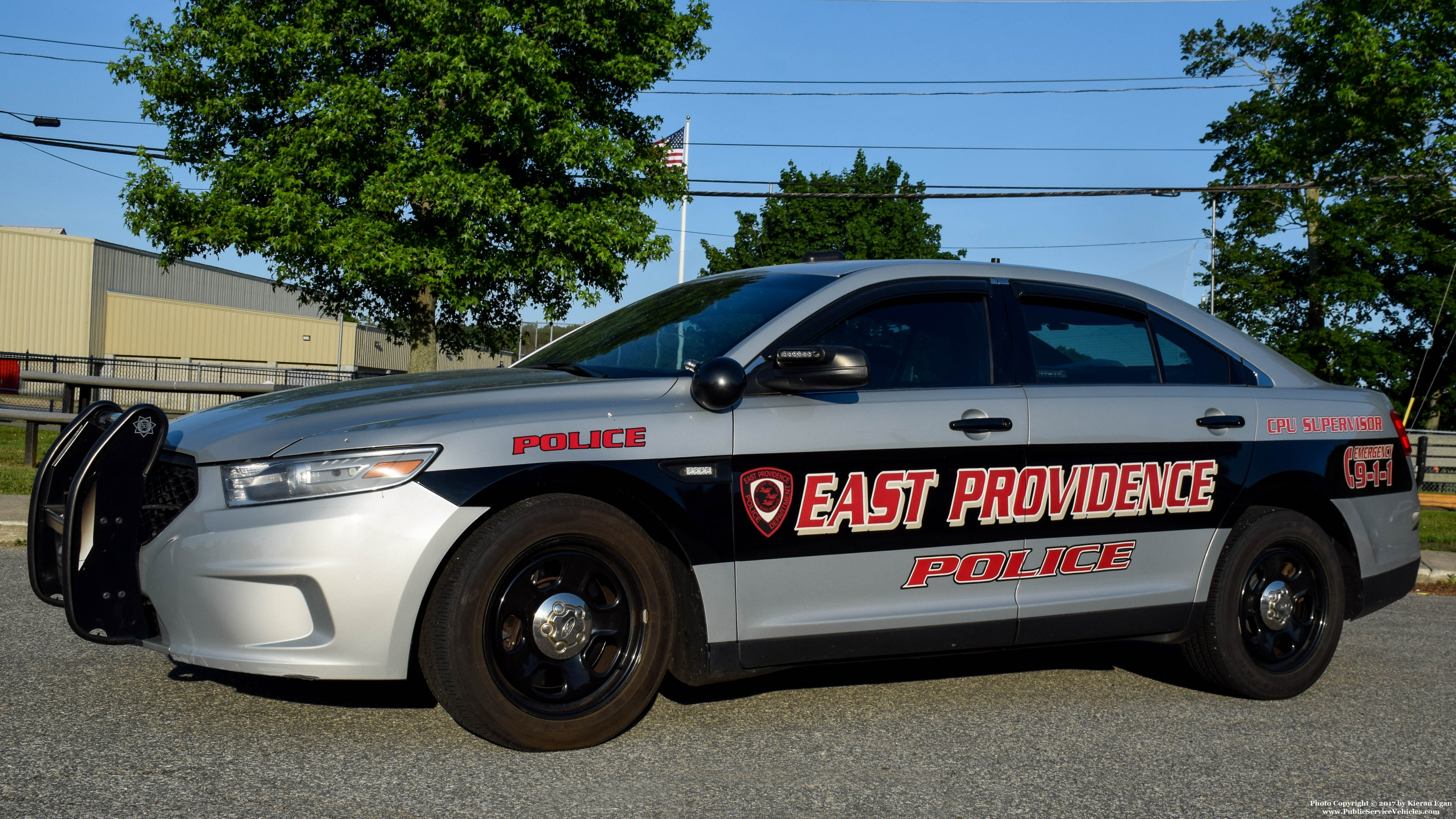 A photo  of East Providence Police
            CPU Supervisor, a 2013 Ford Police Interceptor Sedan             taken by Kieran Egan