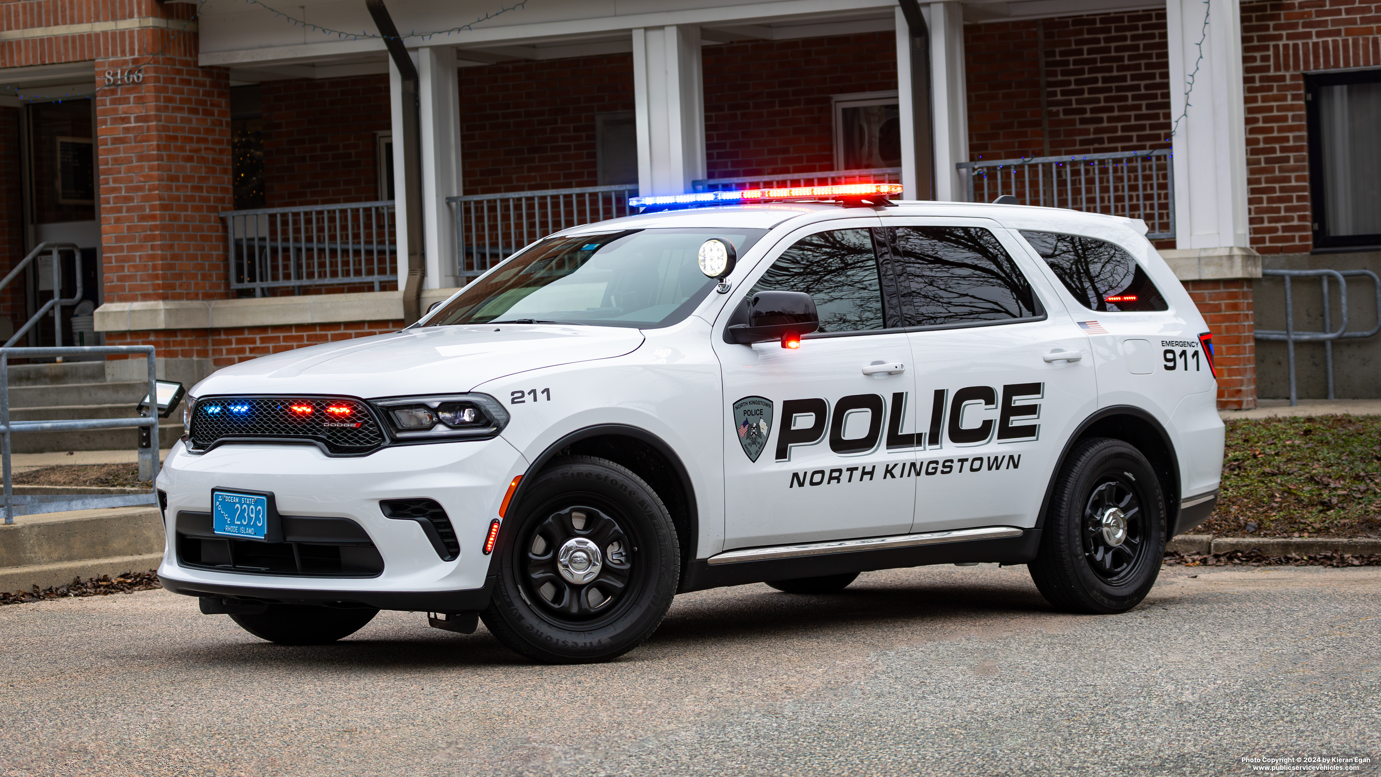 A photo  of North Kingstown Police
            Cruiser 211, a 2023 Dodge Durango             taken by Kieran Egan