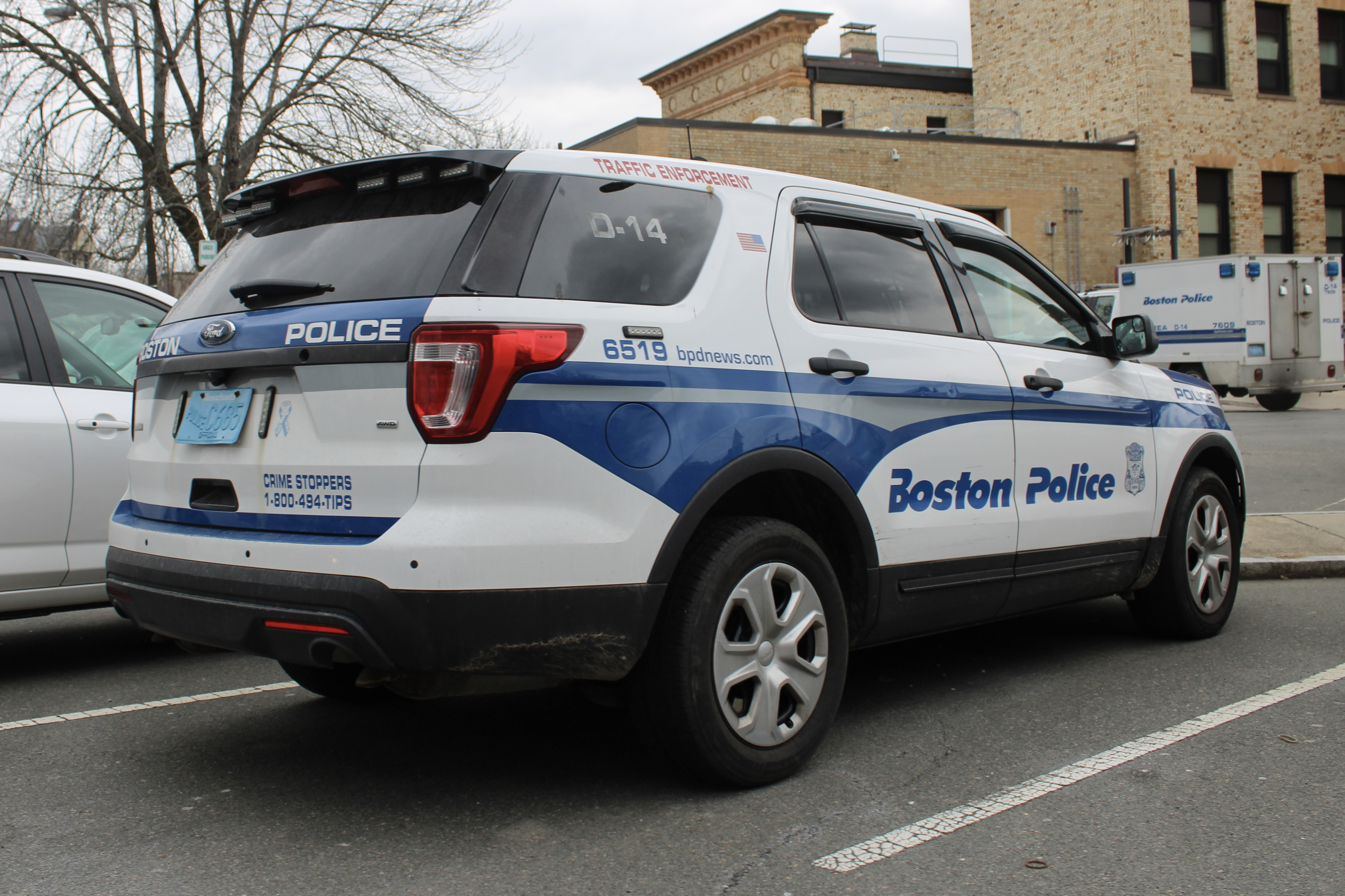 A photo  of Boston Police
            Cruiser 6519, a 2016 Ford Police Interceptor Utility             taken by @riemergencyvehicles