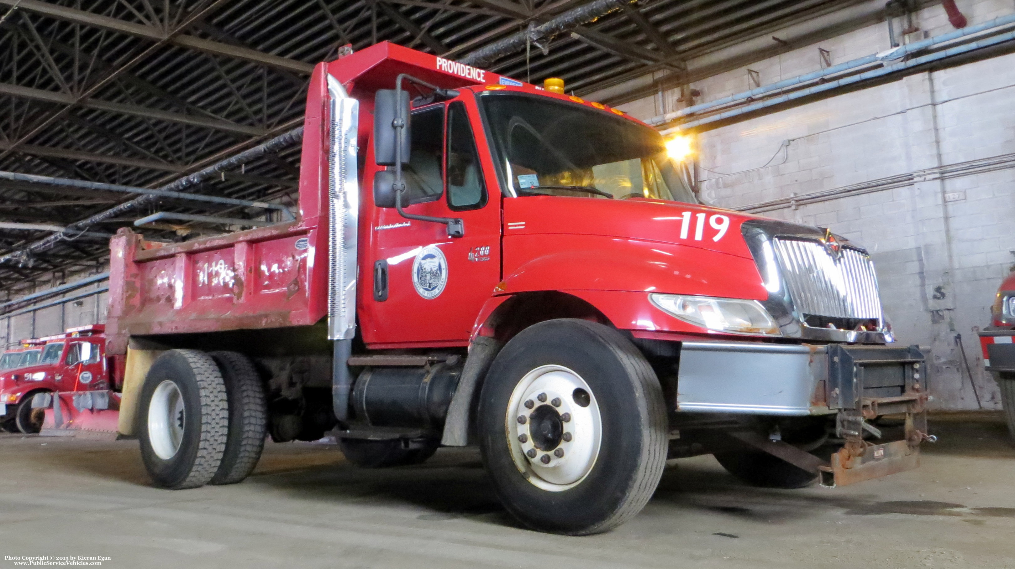 A photo  of Providence Highway Division
            Truck 119, a 2002-2012 International 4200             taken by Kieran Egan