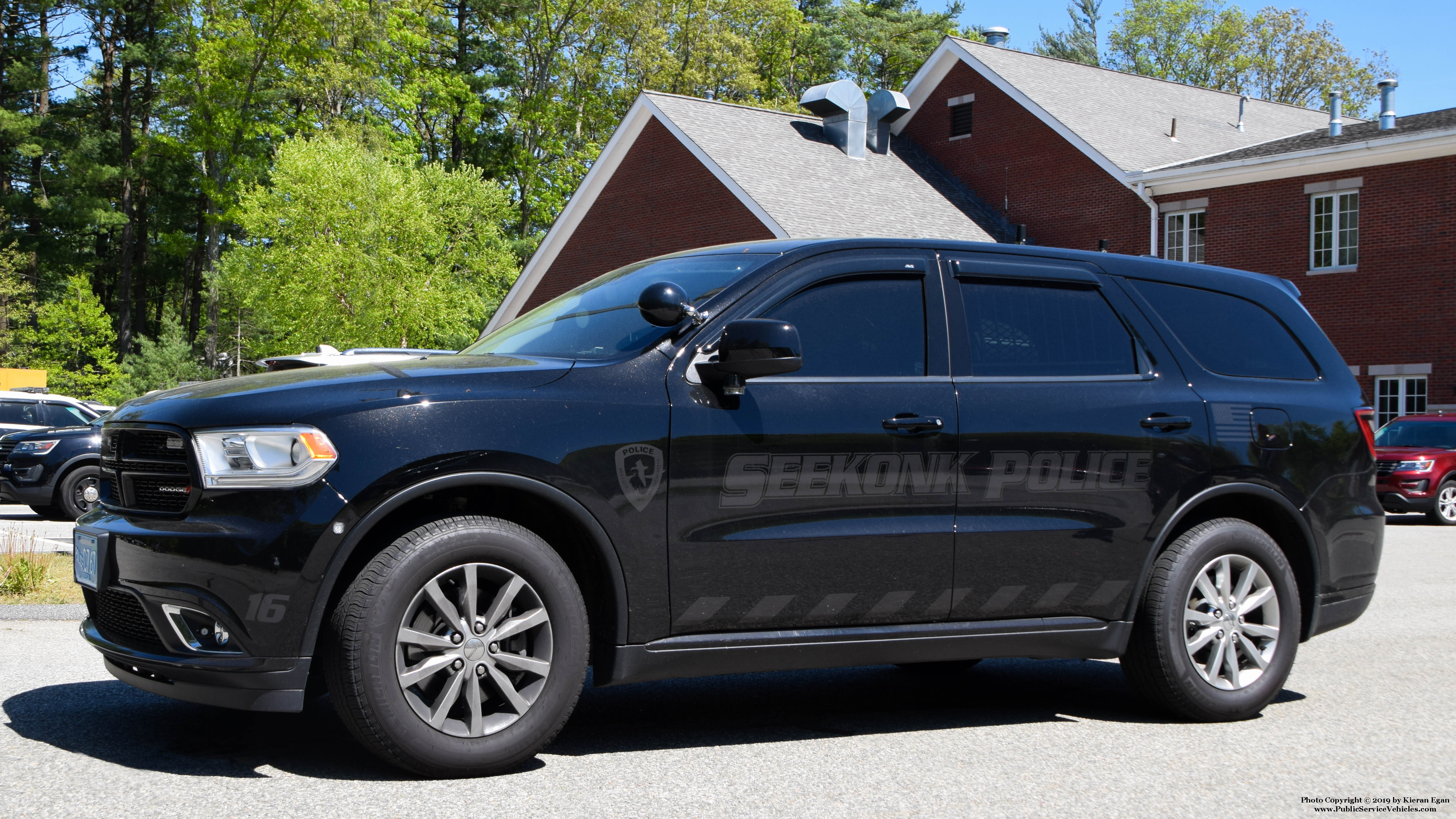 A photo  of Seekonk Police
            Car 16, a 2018 Dodge Durango             taken by Kieran Egan