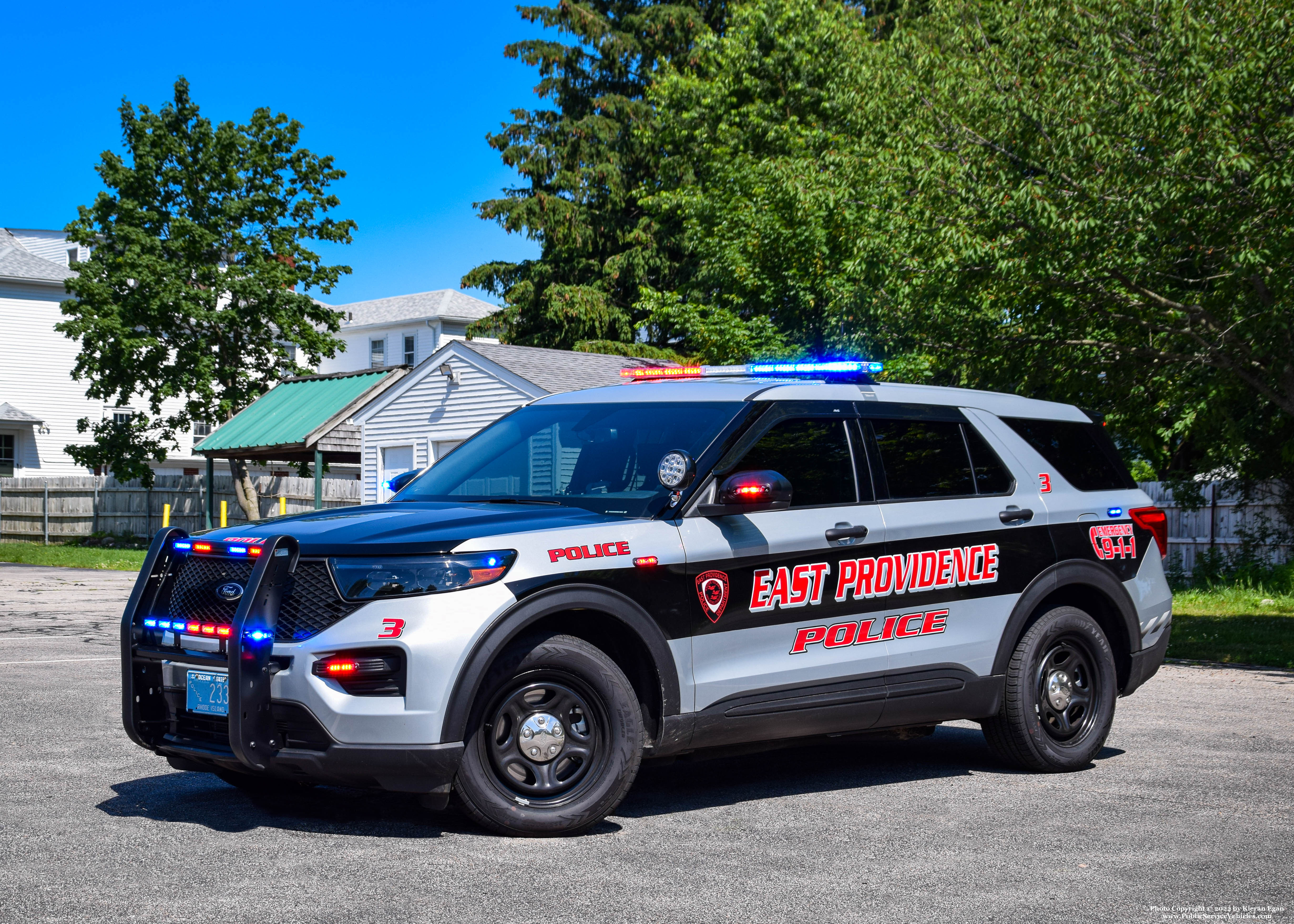 A photo  of East Providence Police
            Car 3, a 2021 Ford Police Interceptor Utility             taken by Kieran Egan