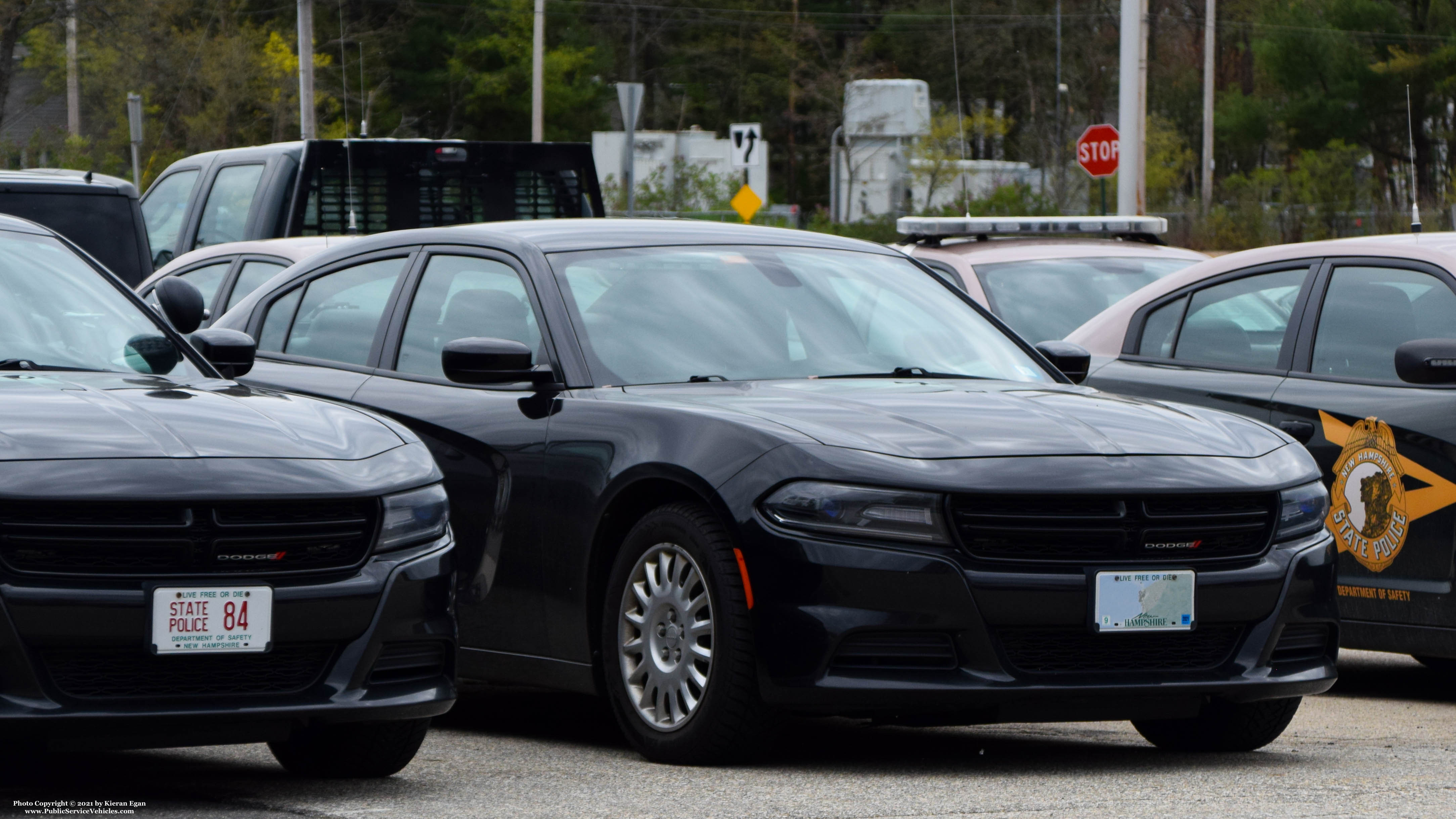 A photo  of New Hampshire State Police
            Unmarked Unit, a 2015-2019 Dodge Charger             taken by Kieran Egan