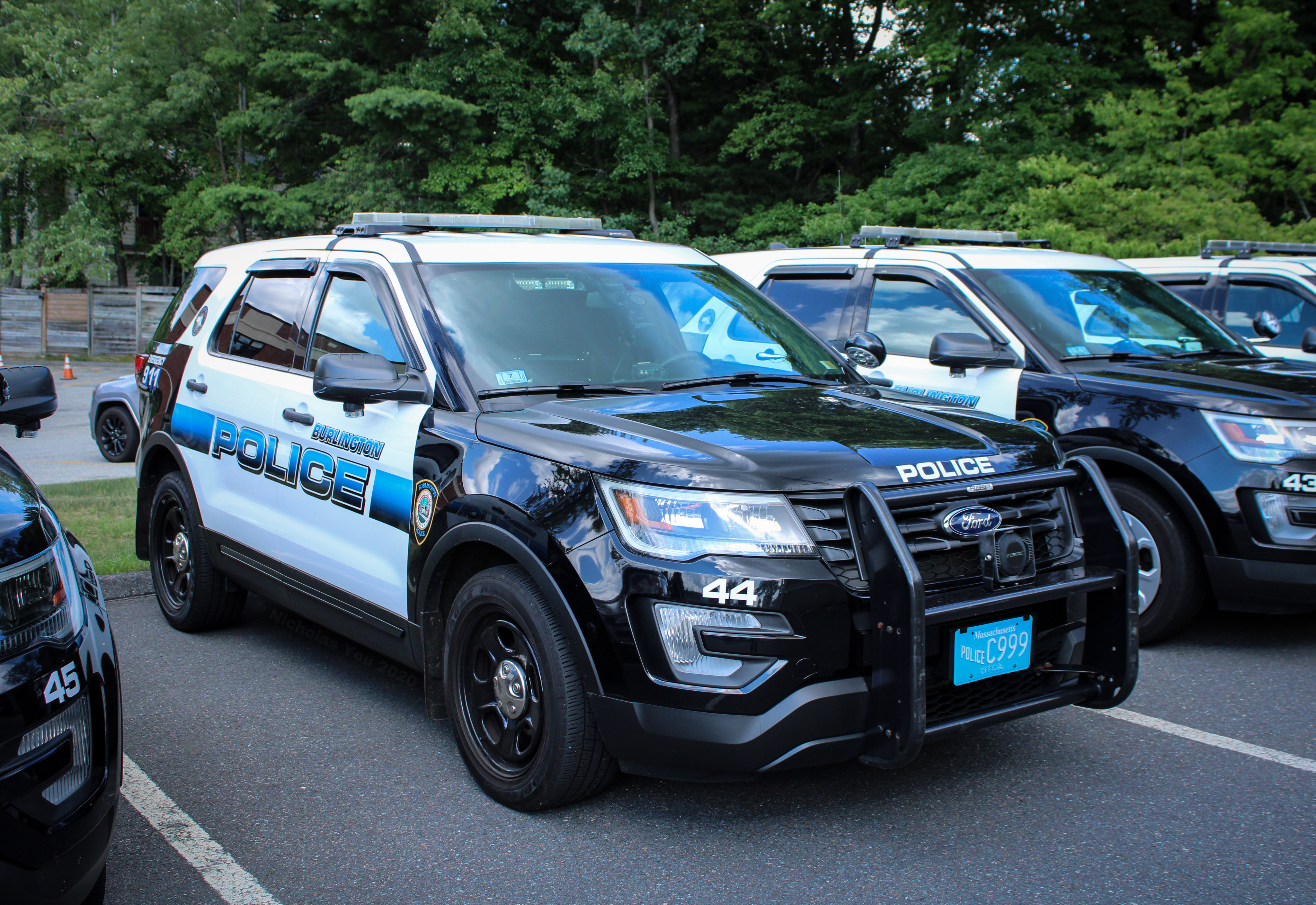 A photo  of Burlington Police
            Cruiser 44, a 2016-2019 Ford Police Interceptor Utility             taken by Nicholas You