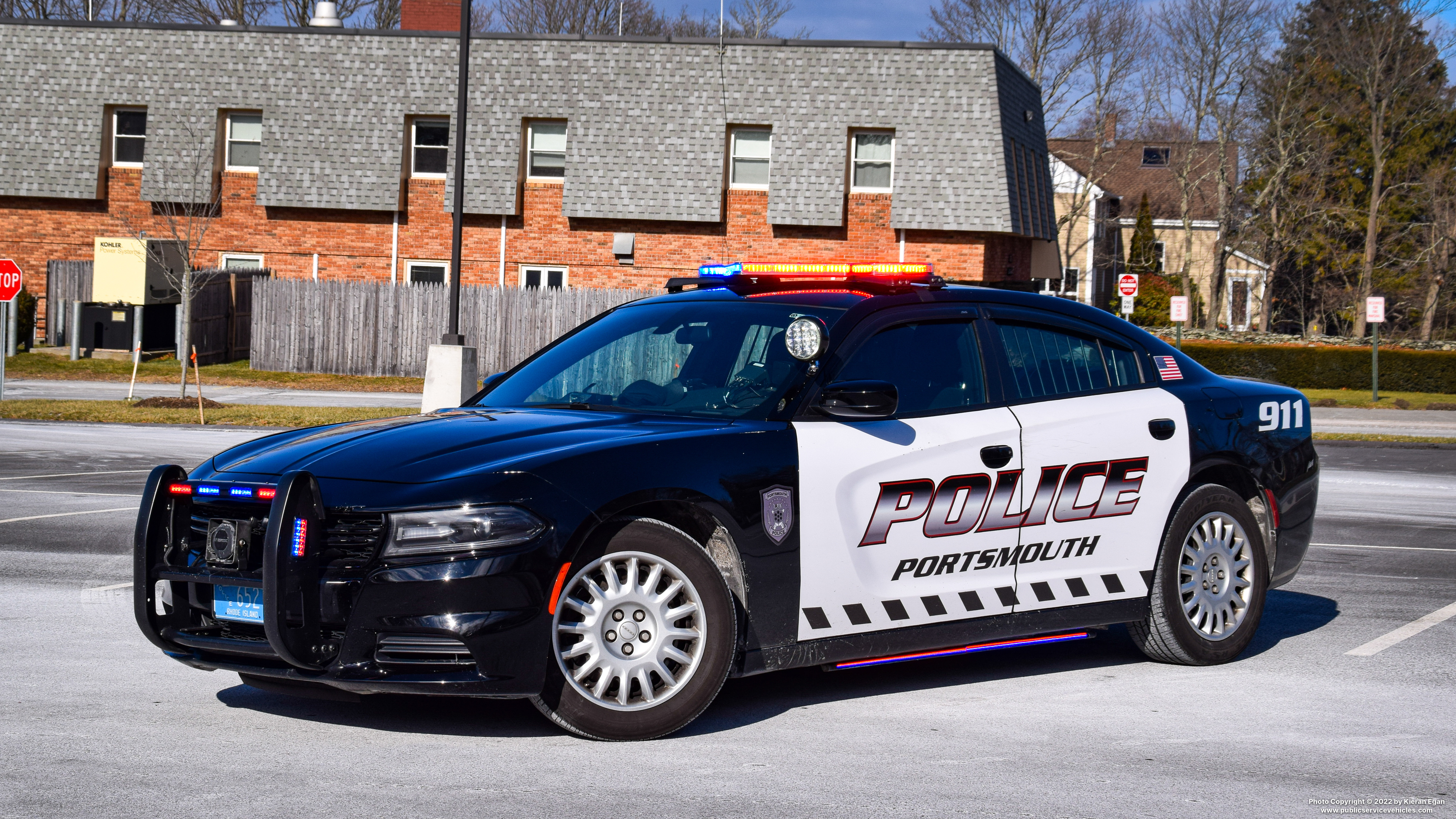 A photo  of Portsmouth Police
            Cruiser 6527, a 2019 Dodge Charger             taken by Kieran Egan