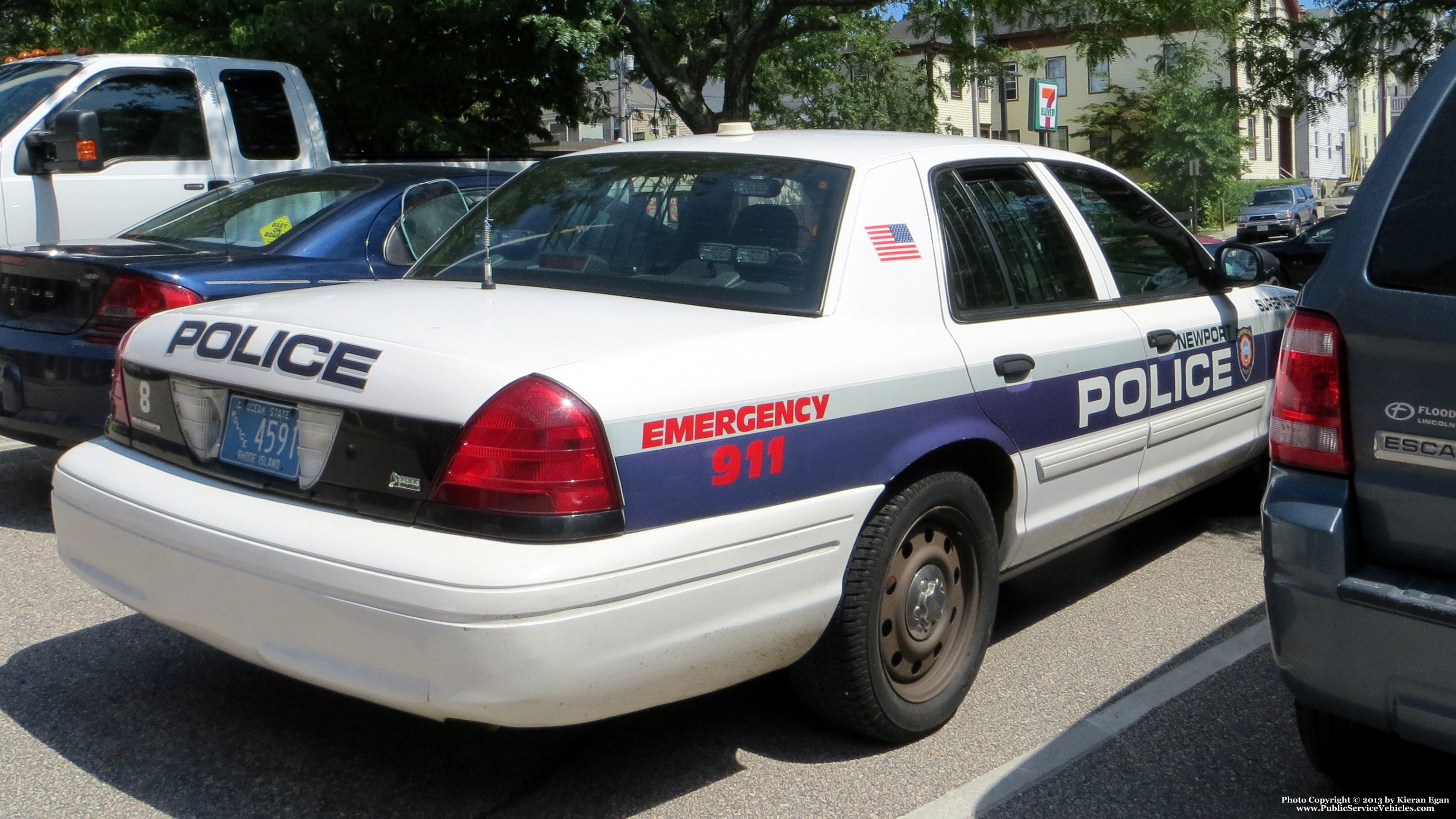 A photo  of Newport Police
            Car 8, a 2009-2011 Ford Crown Victoria Police Interceptor             taken by Kieran Egan