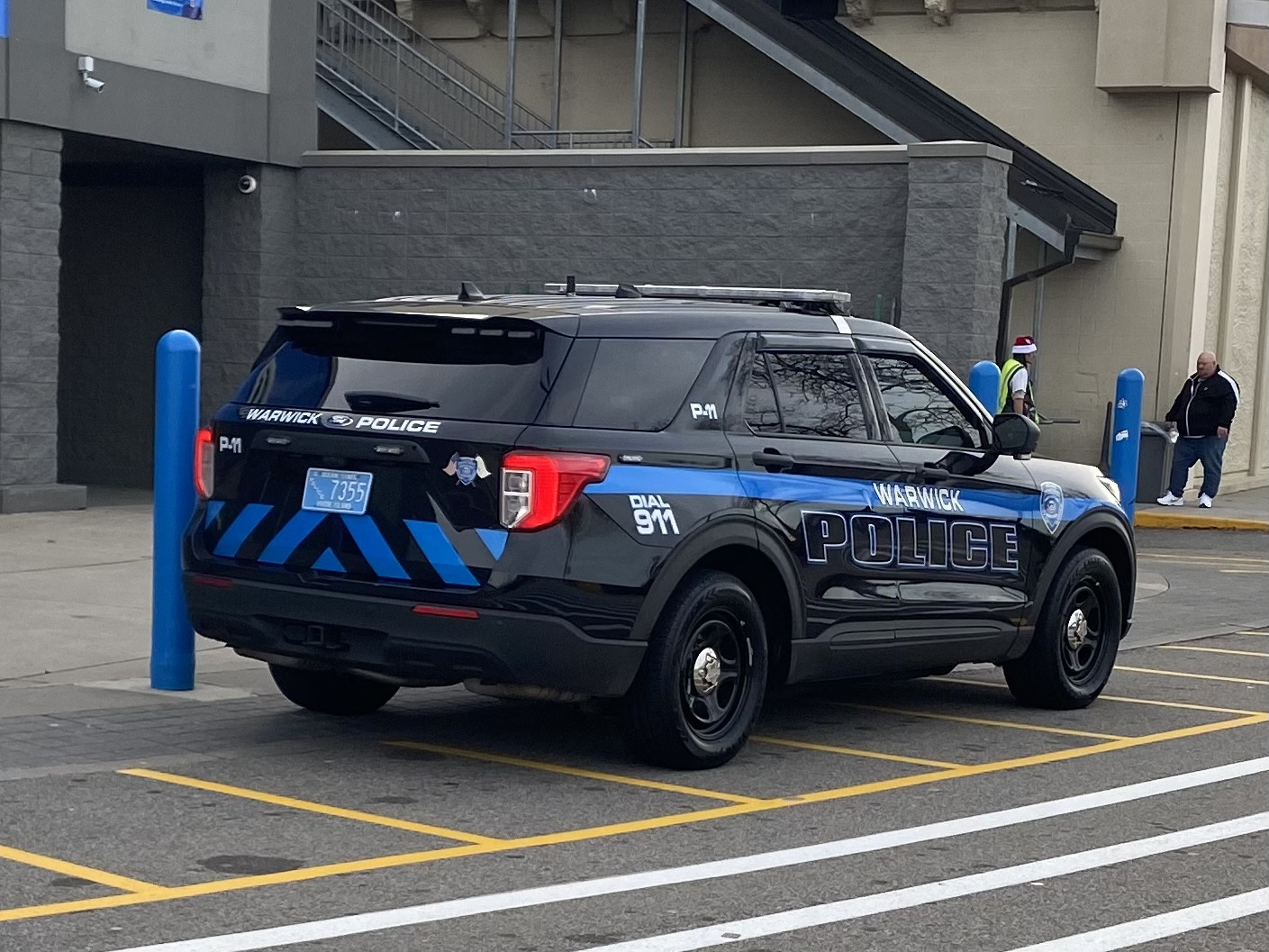 A photo  of Warwick Police
            Cruiser P-11, a 2021 Ford Police Interceptor Utility             taken by @riemergencyvehicles