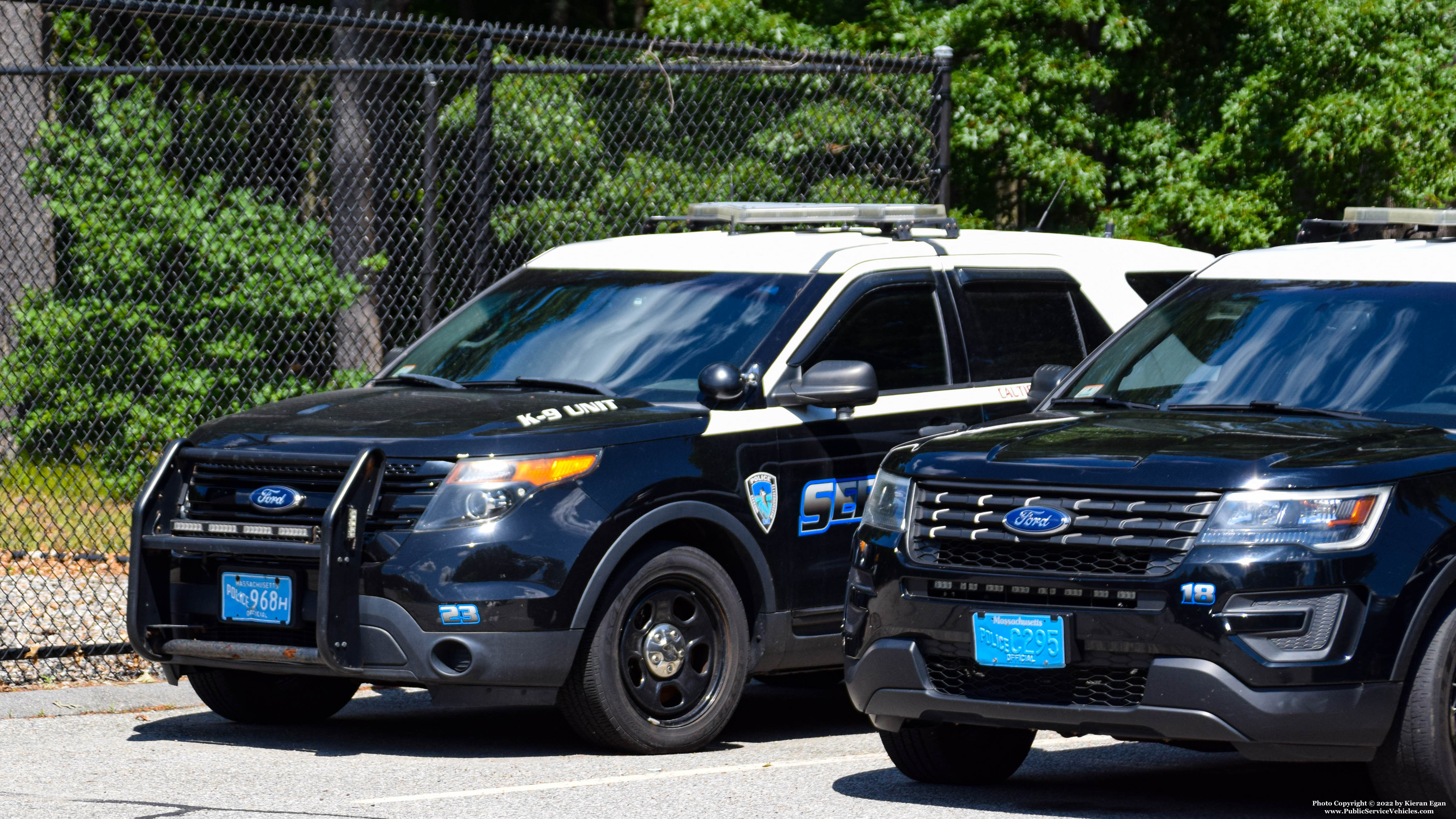 A photo  of Seekonk Police
            Car 23, a 2013 Ford Police Interceptor Utility             taken by Kieran Egan