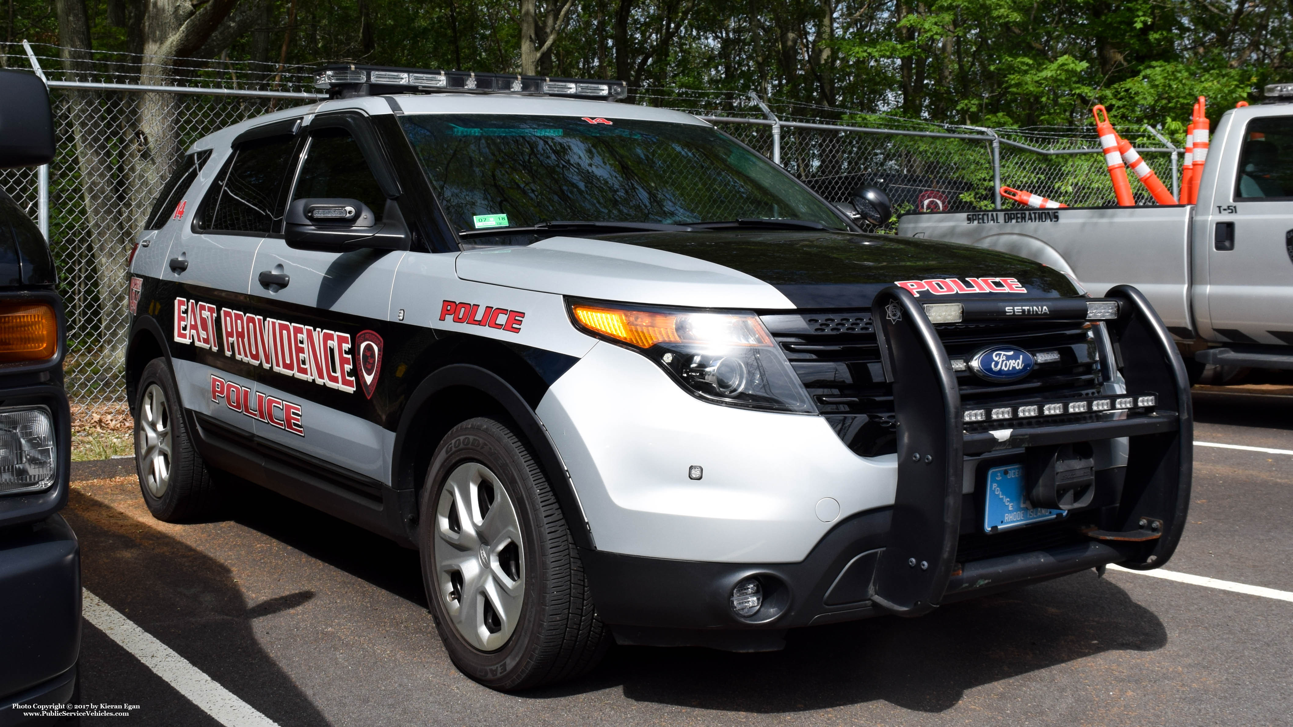 A photo  of East Providence Police
            Car 14, a 2013 Ford Police Interceptor Utility             taken by Kieran Egan