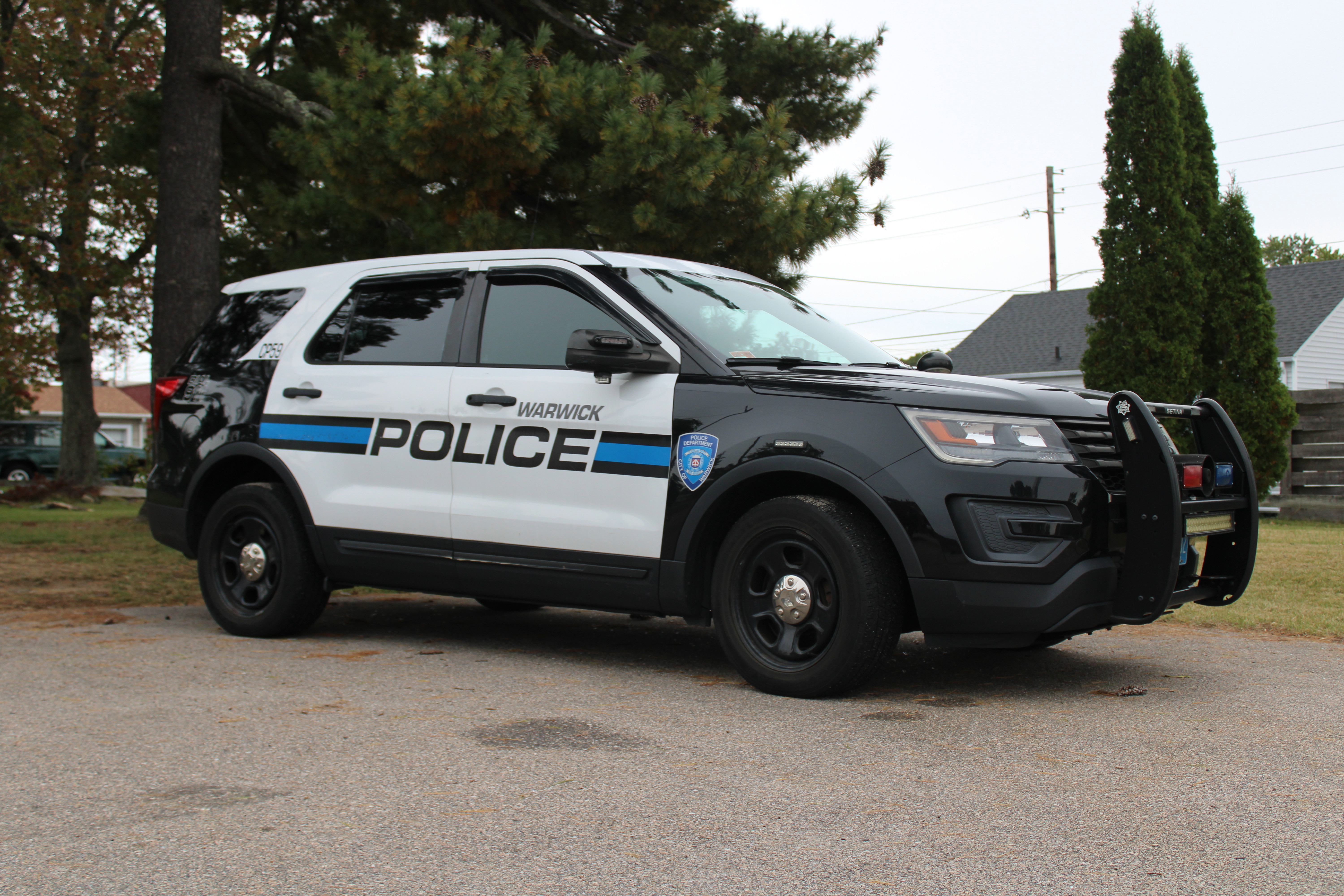 A photo  of Warwick Police
            Cruiser CP-59, a 2017 Ford Police Interceptor Utility             taken by @riemergencyvehicles