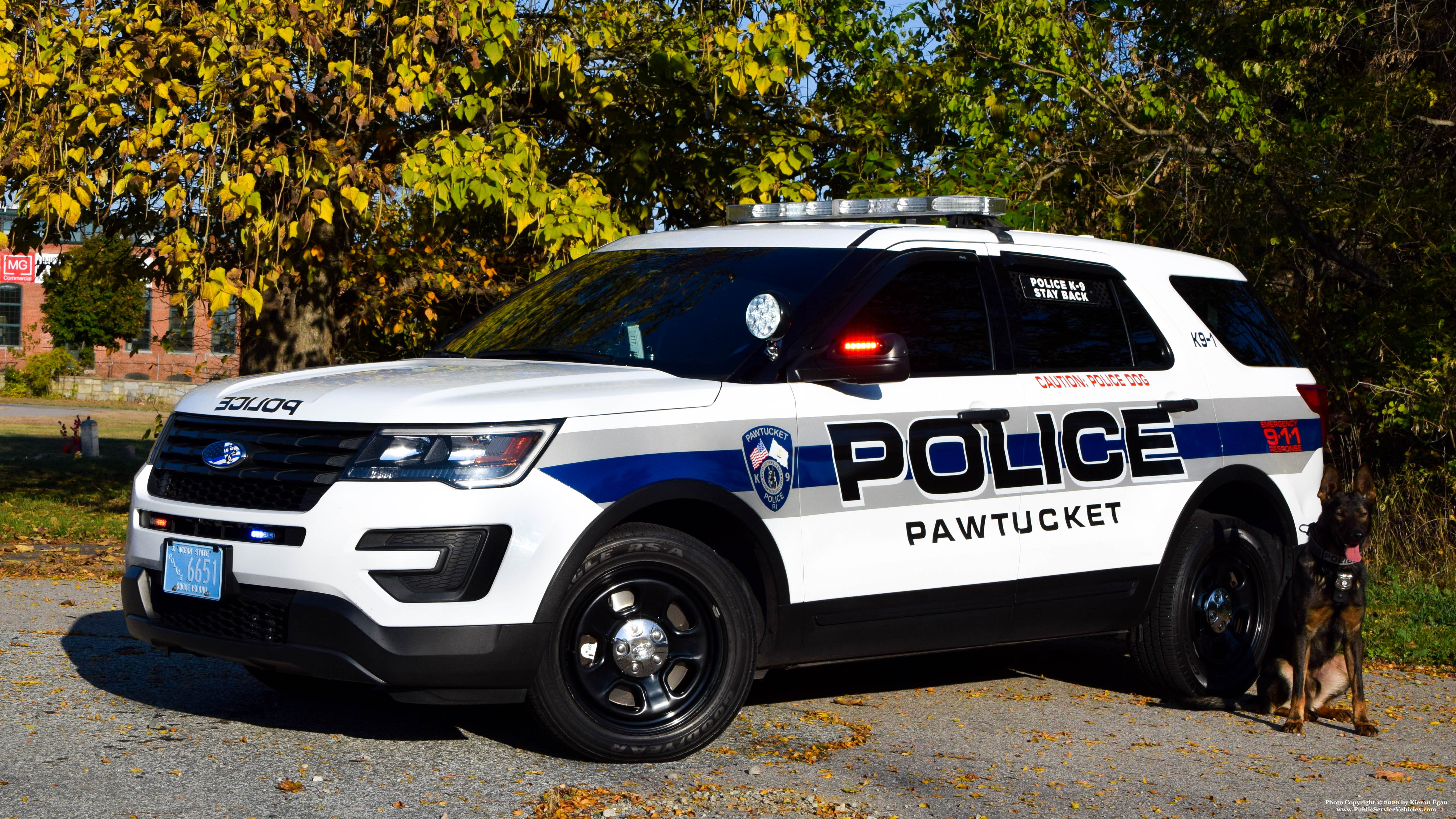 A photo  of Pawtucket Police
            K9-1, a 2016 Ford Police Interceptor Utility             taken by Kieran Egan