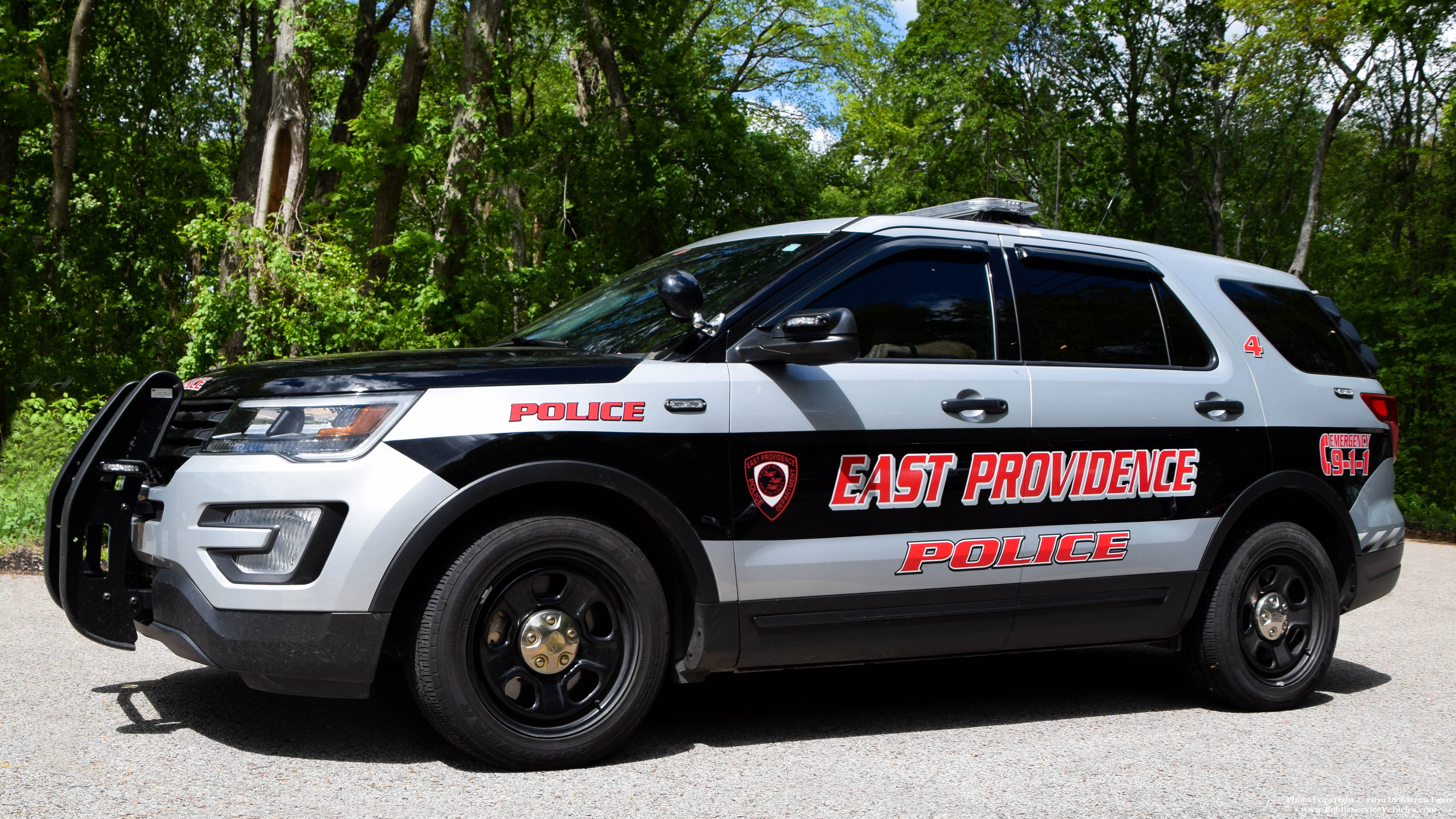 A photo  of East Providence Police
            Car 4, a 2018 Ford Police Interceptor Utility             taken by Kieran Egan