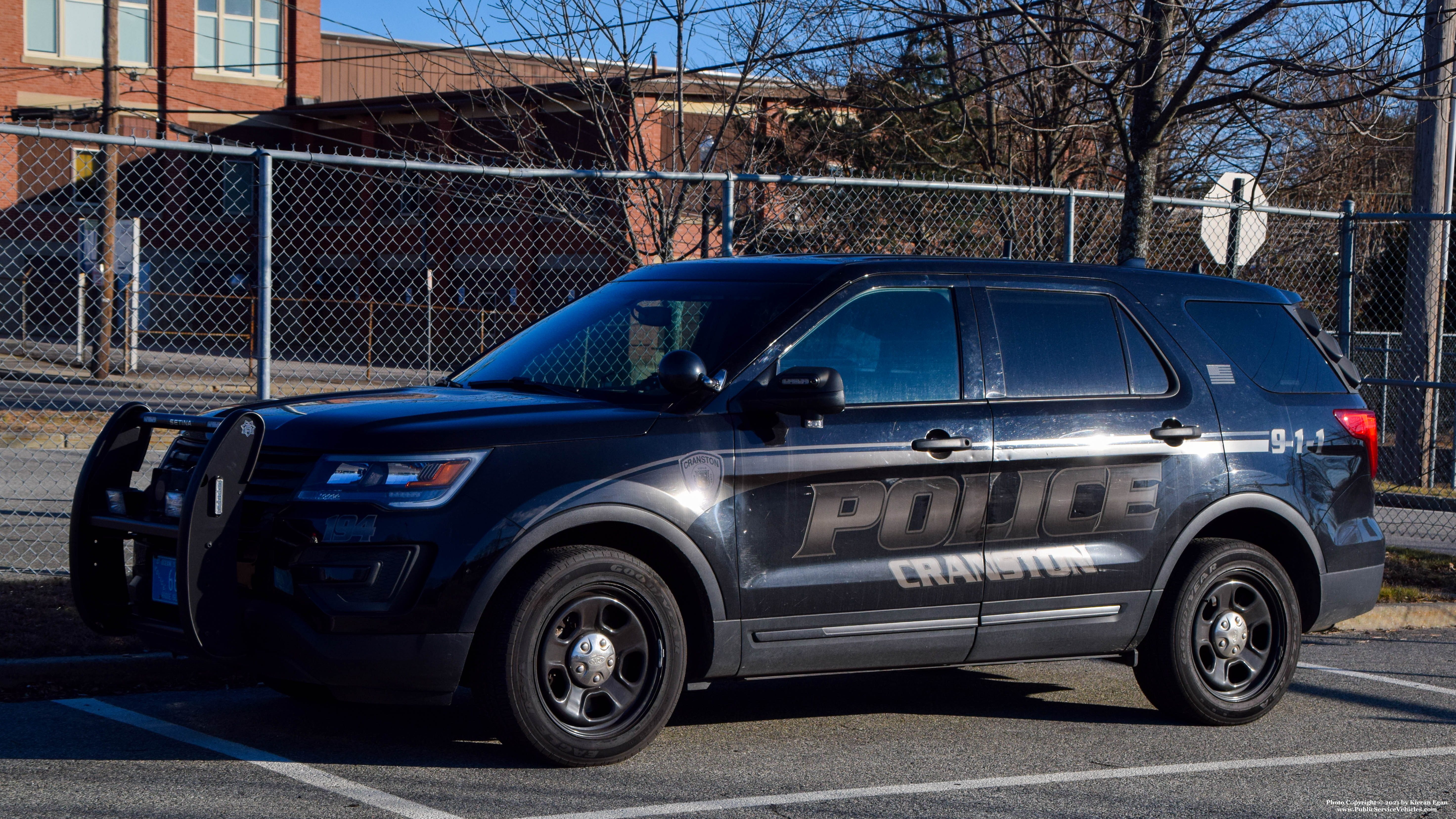 A photo  of Cranston Police
            Cruiser 194, a 2016-2017 Ford Police Interceptor Utility             taken by Kieran Egan