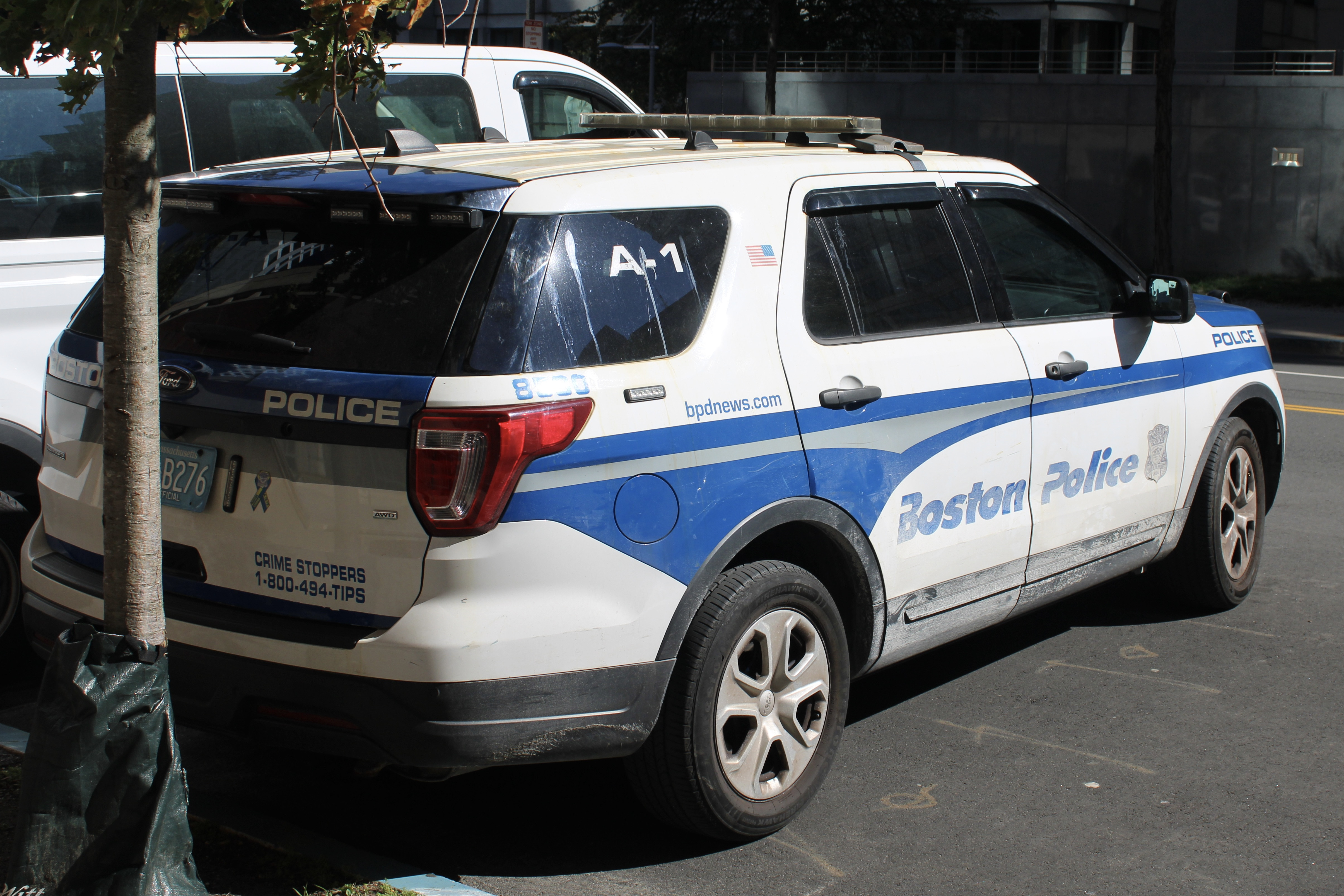 A photo  of Boston Police
            Cruiser 8530, a 2018 Ford Police Interceptor Utility             taken by @riemergencyvehicles