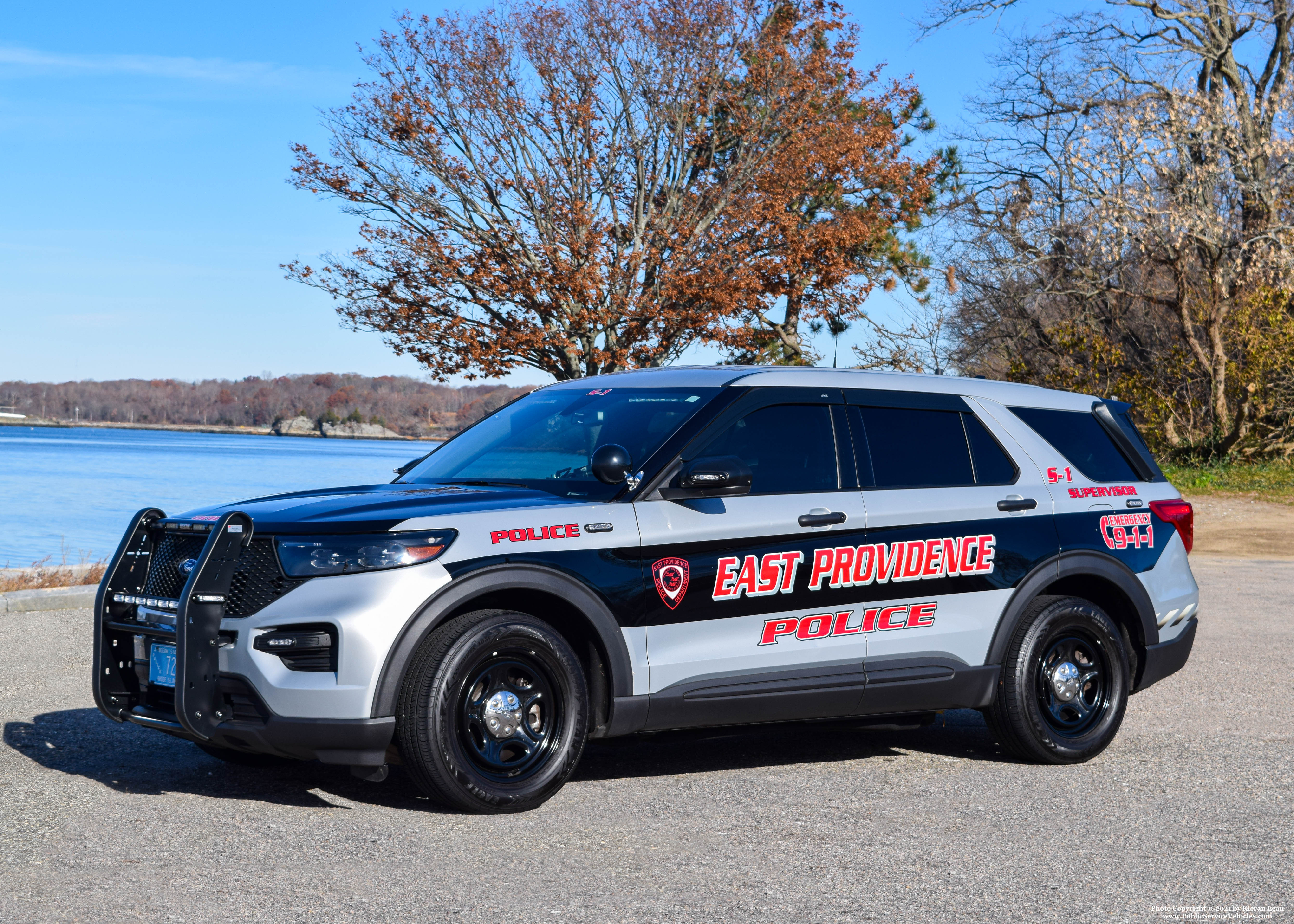 A photo  of East Providence Police
            Supervisor 1, a 2020 Ford Police Interceptor Utility             taken by Kieran Egan