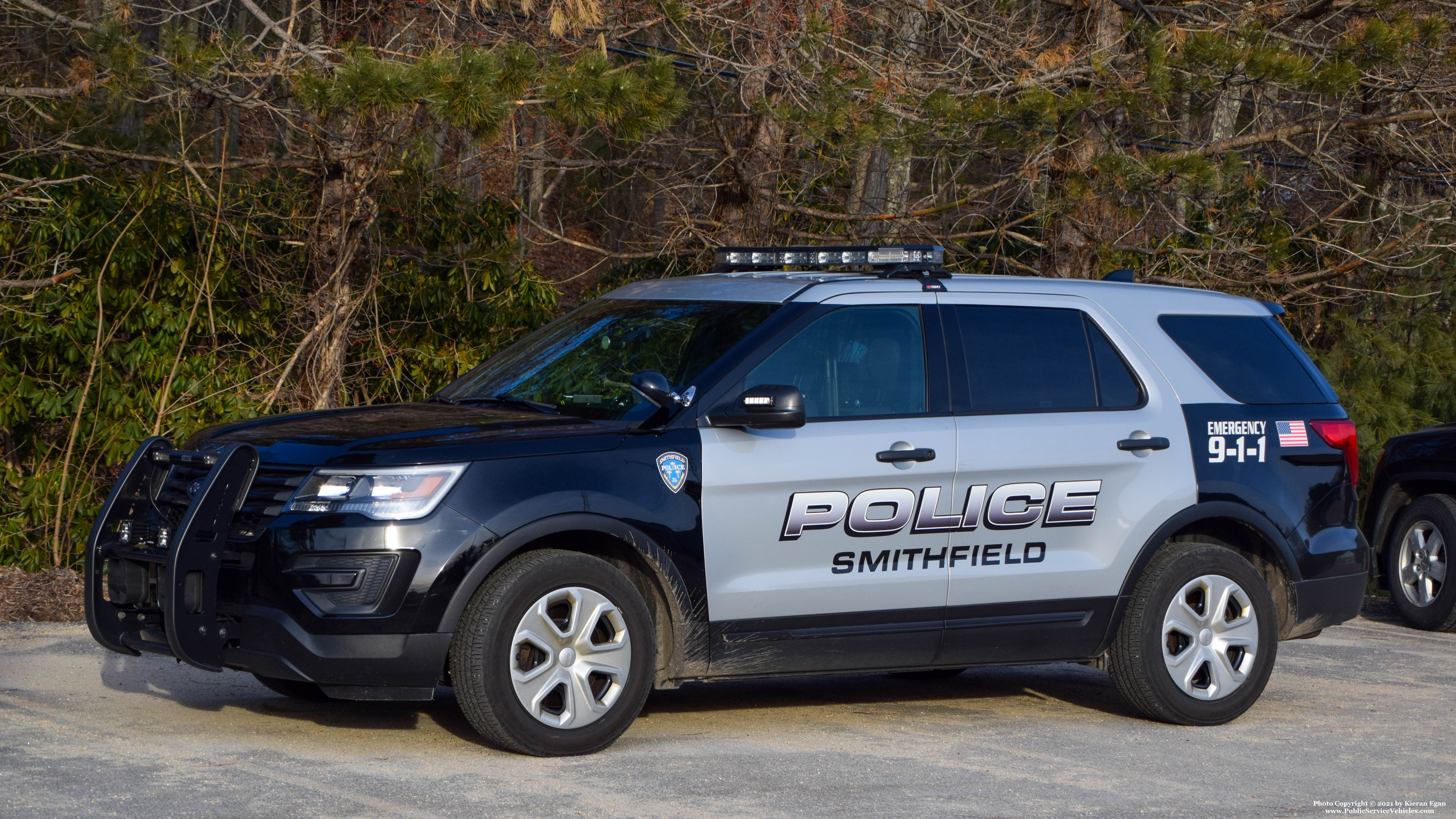 A photo  of Smithfield Police
            Cruiser 210, a 2017 Ford Police Interceptor Utility             taken by Kieran Egan