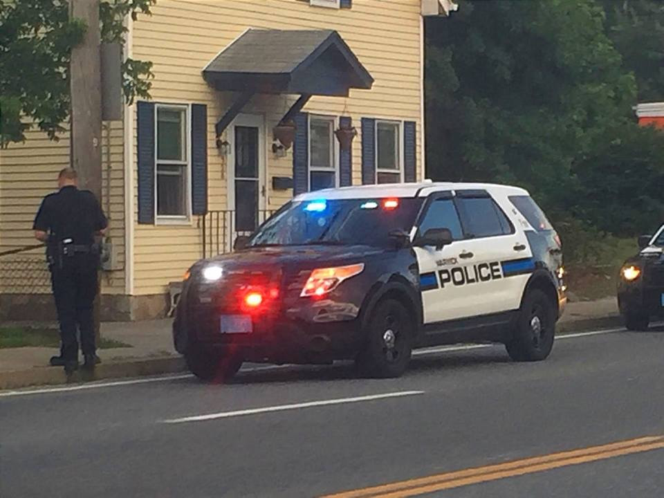 A photo  of Warwick Police
            Cruiser T-19, a 2013-2015 Ford Police Interceptor Utility             taken by @riemergencyvehicles