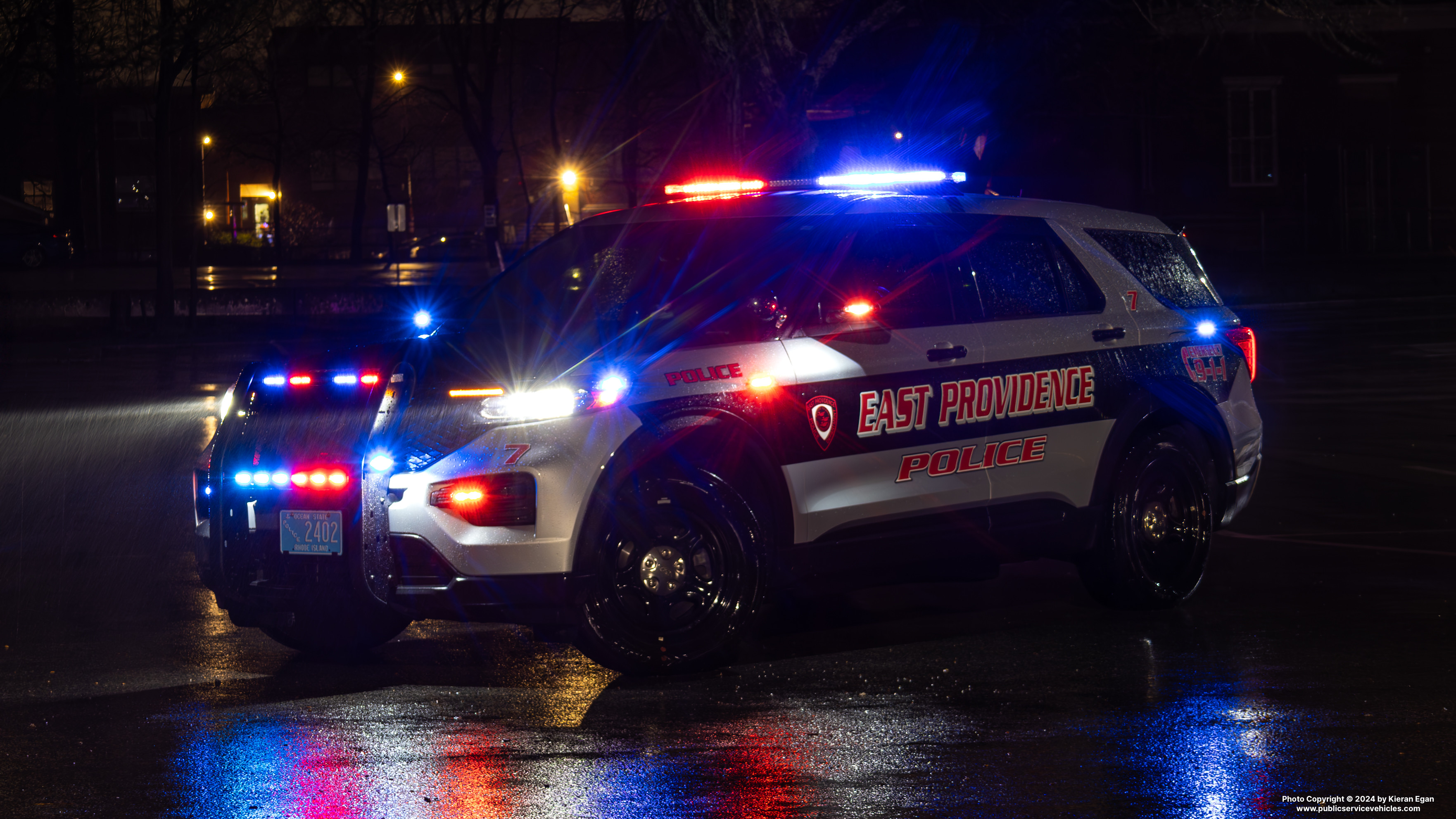 A photo  of East Providence Police
            Car 7, a 2022 Ford Police Interceptor Utility             taken by Kieran Egan