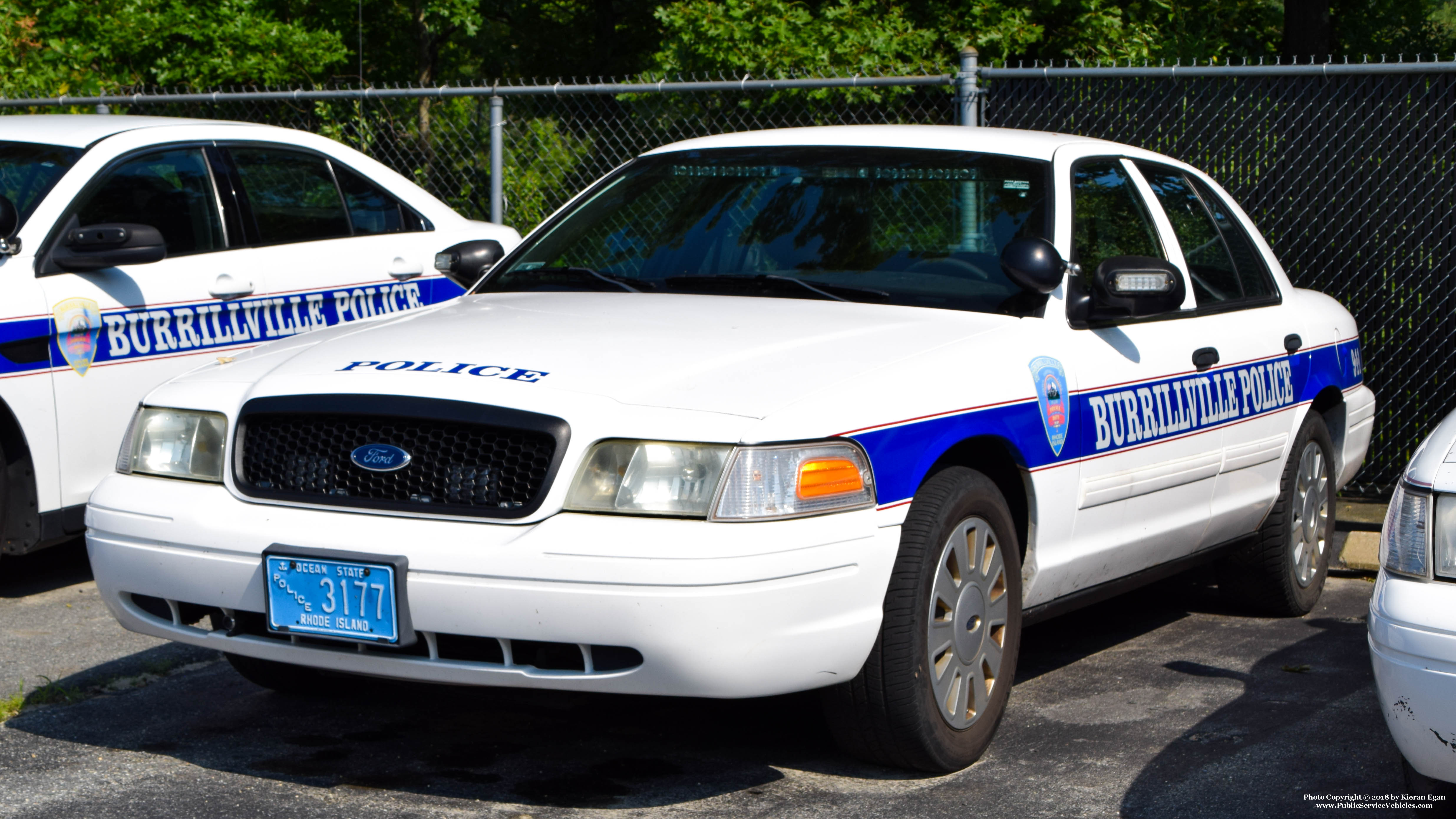 A photo  of Burrillville Police
            Cruiser 3177, a 2009-2011 Ford Crown Victoria Police Interceptor             taken by Kieran Egan