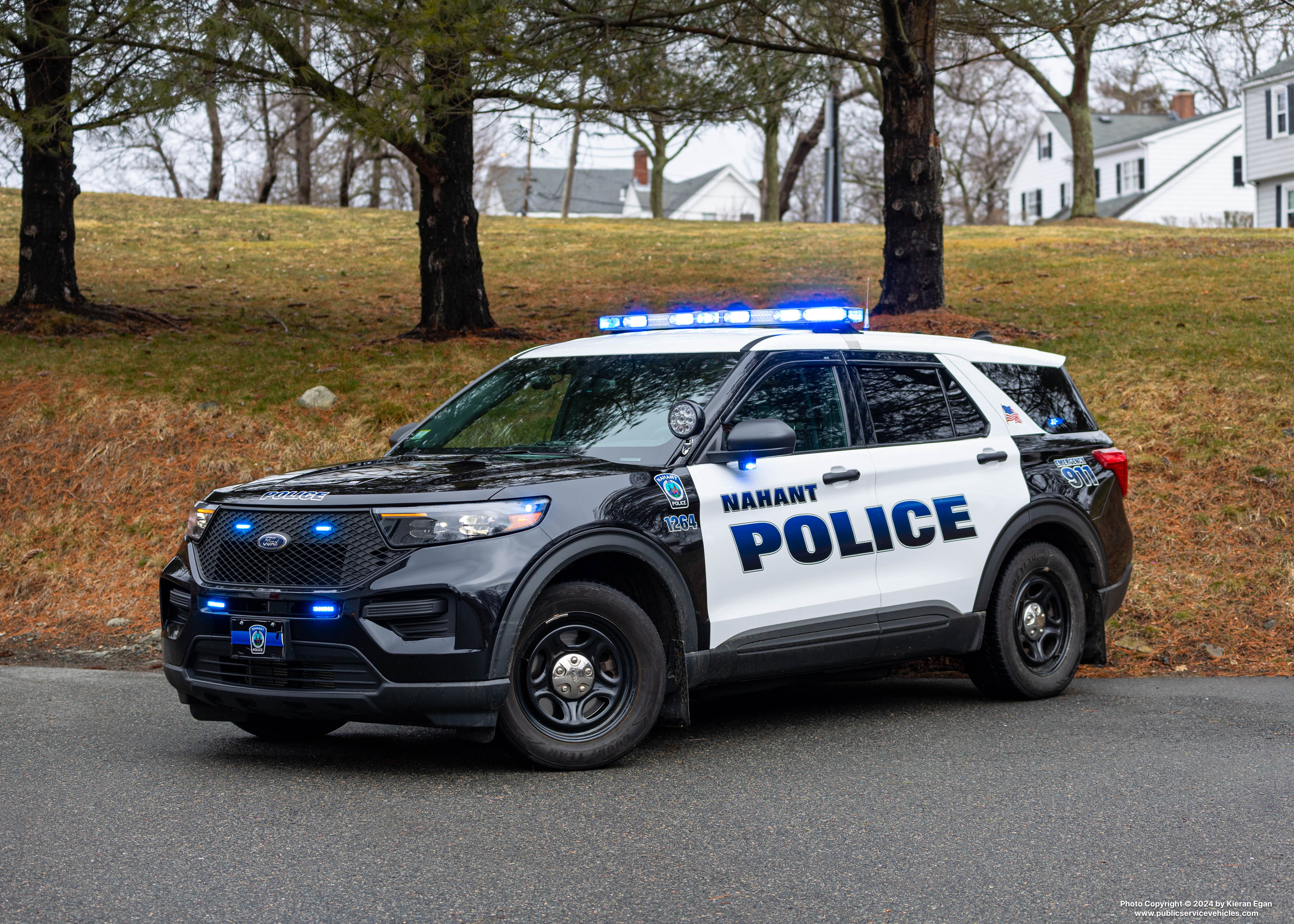 A photo  of Nahant Police
            Cruiser 1264, a 2020-2022 Ford Police Interceptor Utility             taken by Kieran Egan