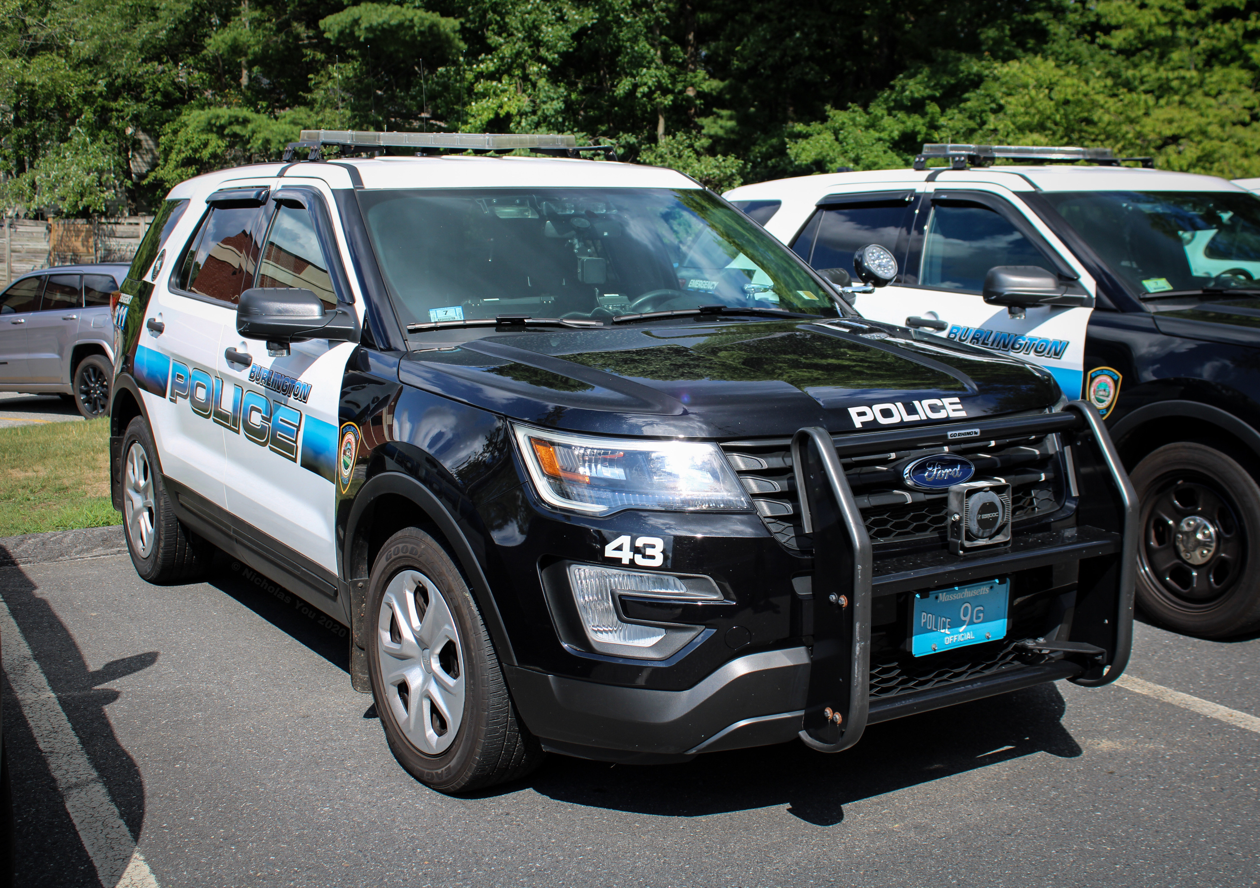 A photo  of Burlington Police
            Cruiser 43, a 2016-2019 Ford Police Interceptor Utility             taken by Nicholas You