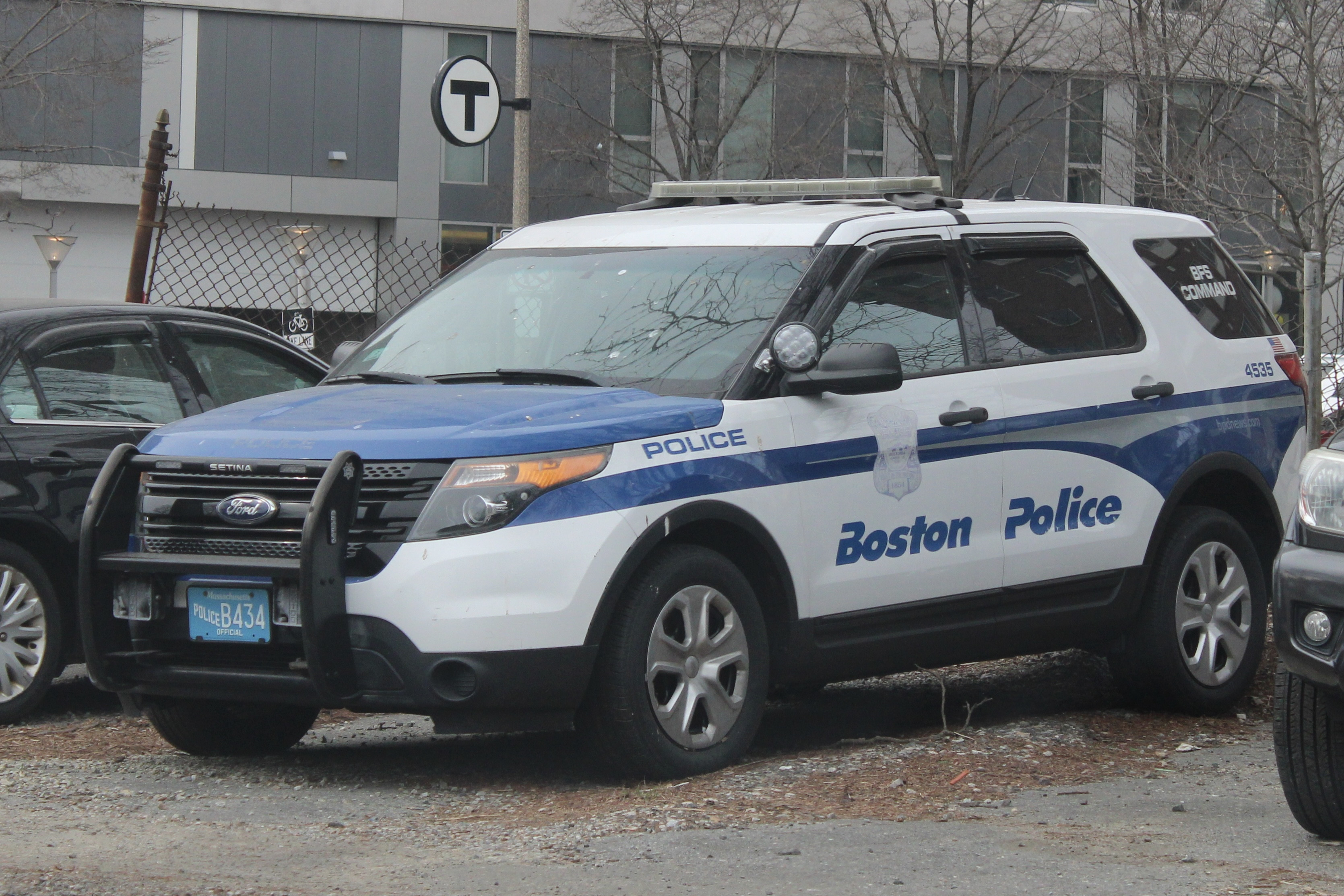 A photo  of Boston Police
            Cruiser 4535, a 2014 Ford Police Interceptor Utility             taken by @riemergencyvehicles