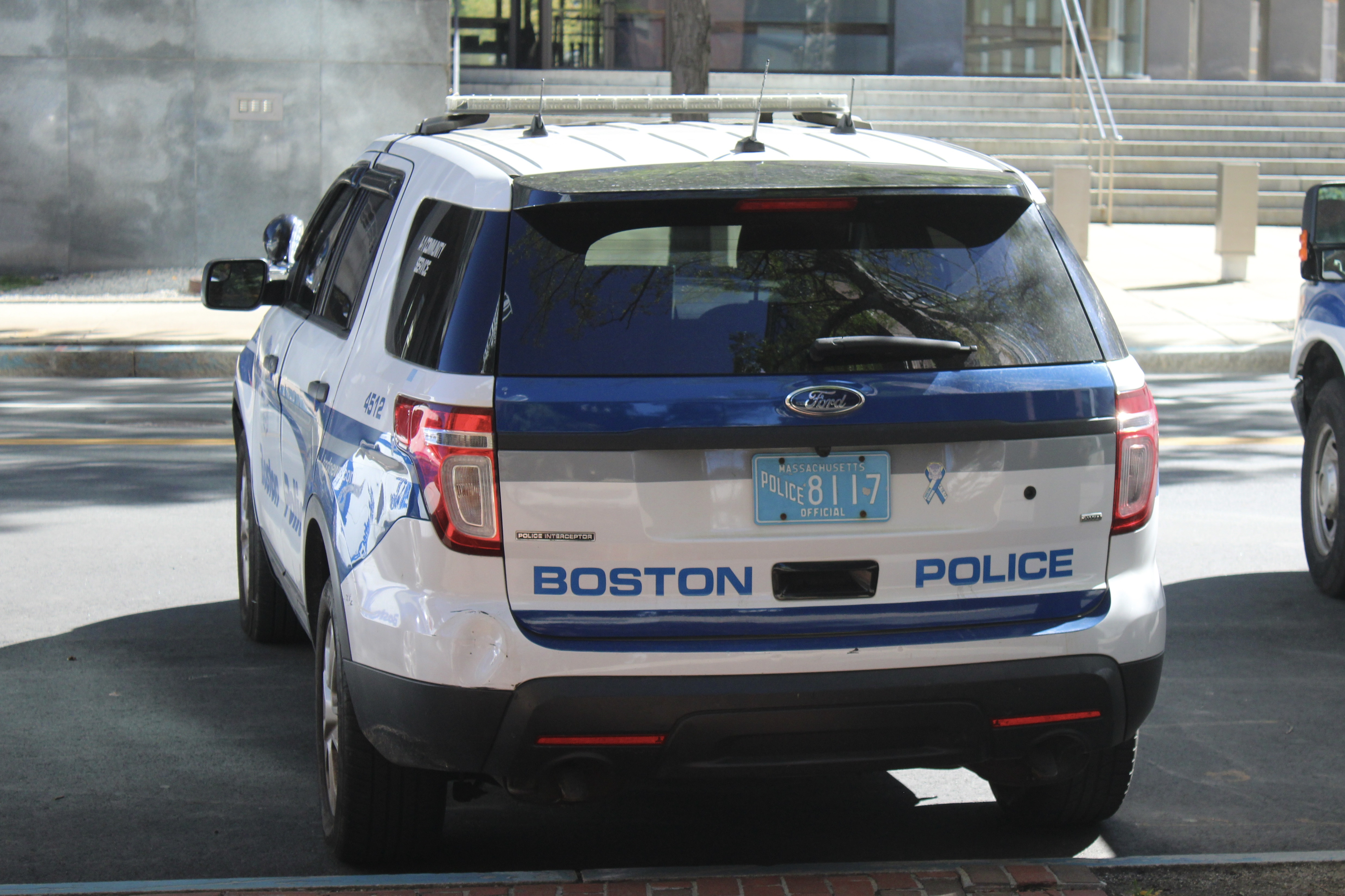 A photo  of Boston Police
            Cruiser 4512, a 2014 Ford Police Interceptor Utility             taken by @riemergencyvehicles