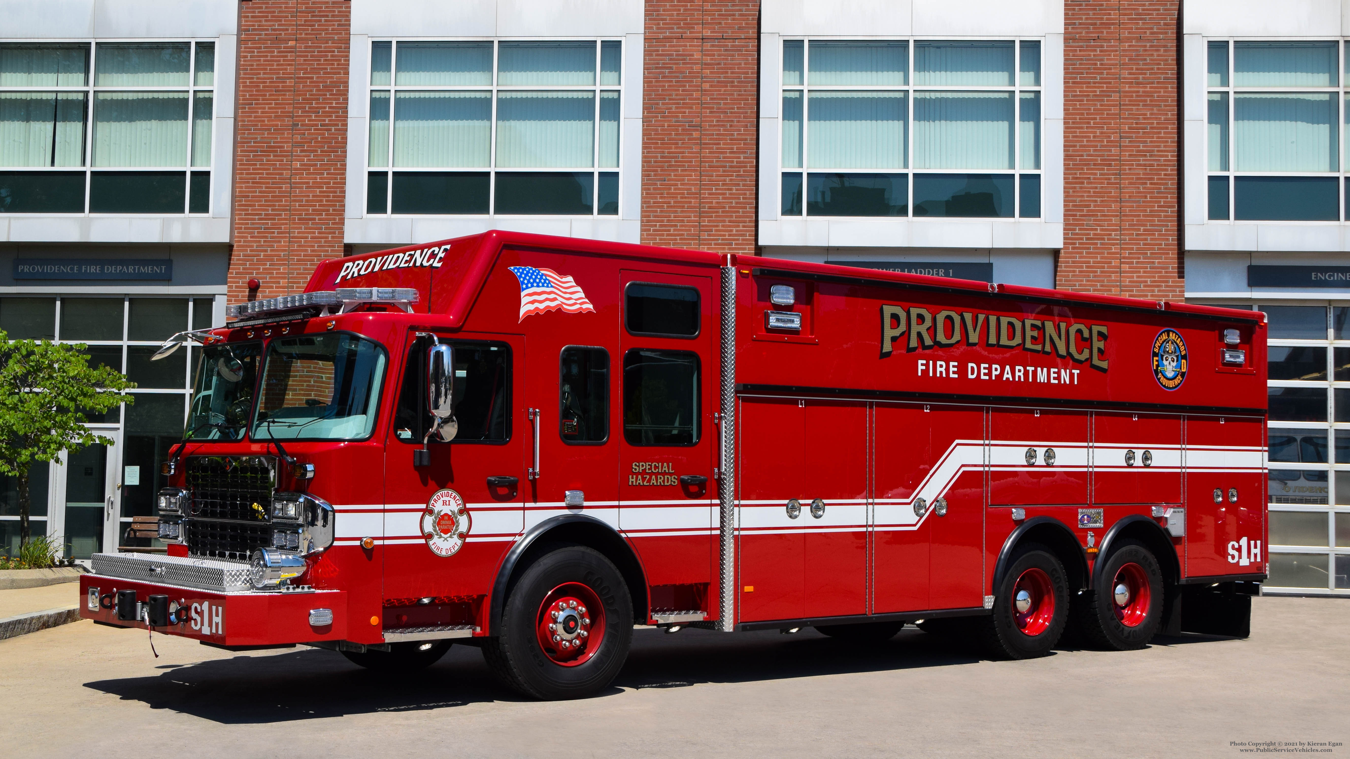 A photo  of Providence Fire
            Special Hazards 1, a 2021 Spartan/Rescue 1             taken by Kieran Egan