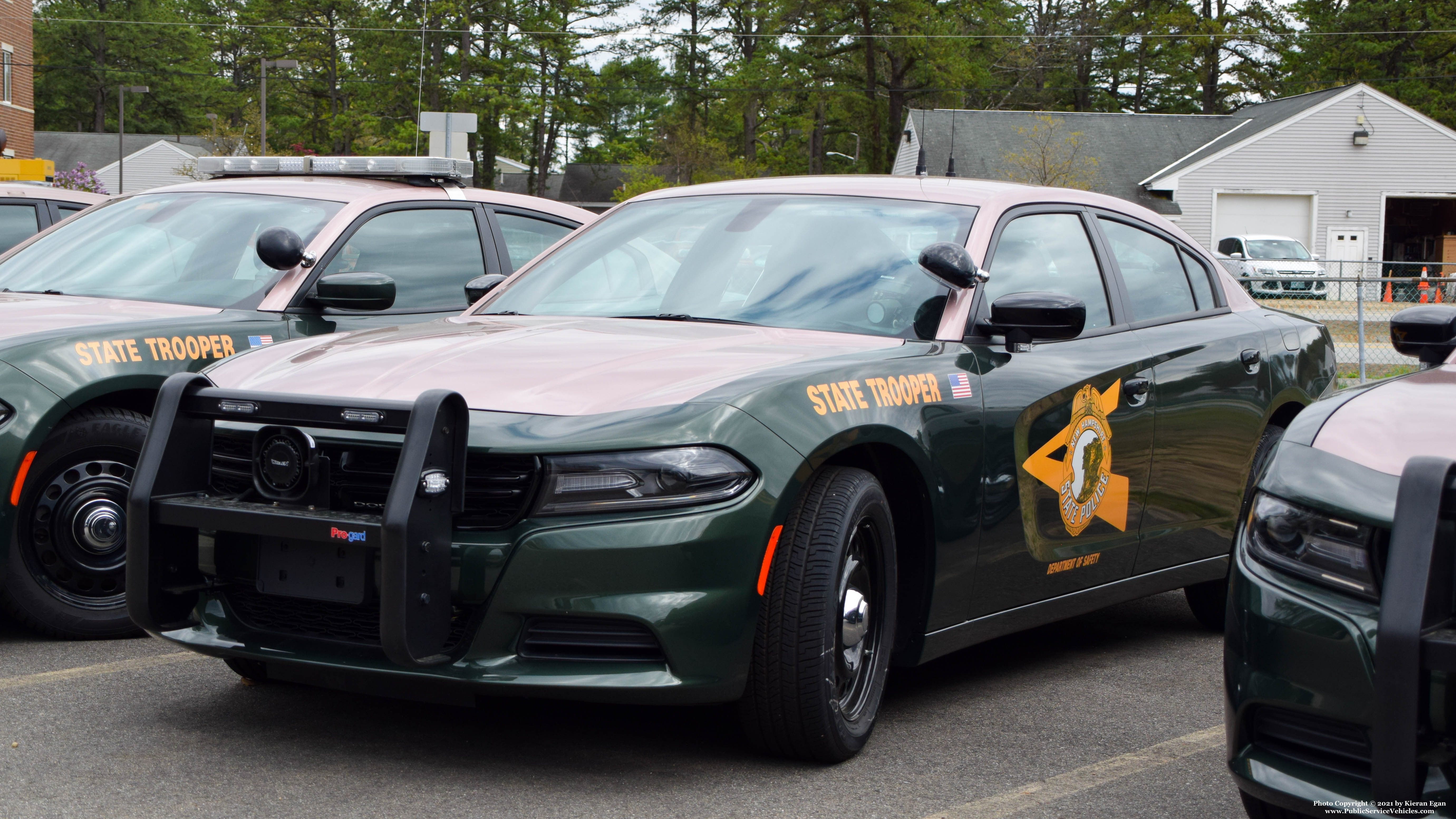 A photo  of New Hampshire State Police
            Cruiser 412, a 2020 Dodge Charger             taken by Kieran Egan