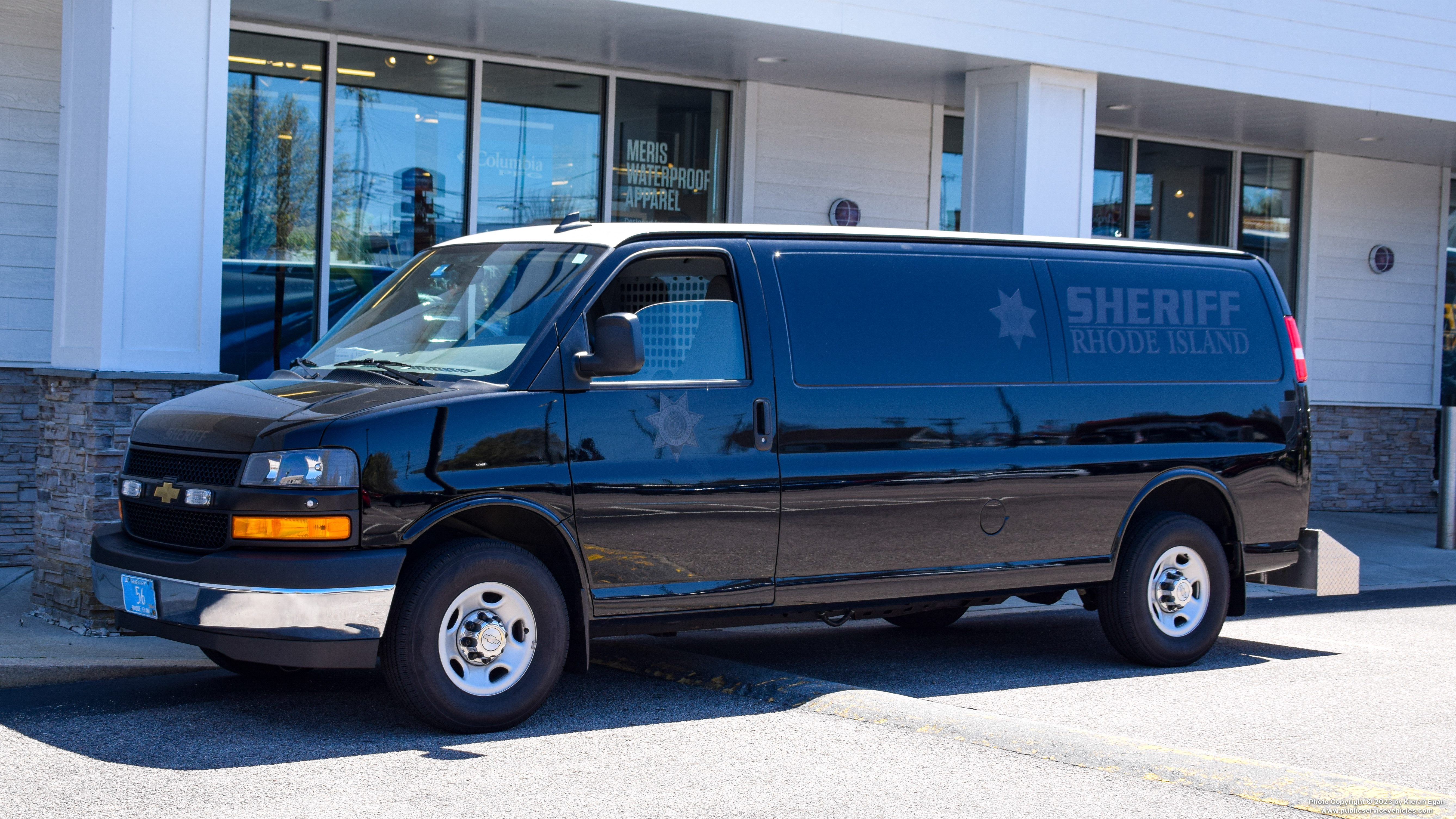 A photo  of Rhode Island Division of Sheriffs
            Van 56, a 2018-2022 Chevrolet Express             taken by Kieran Egan