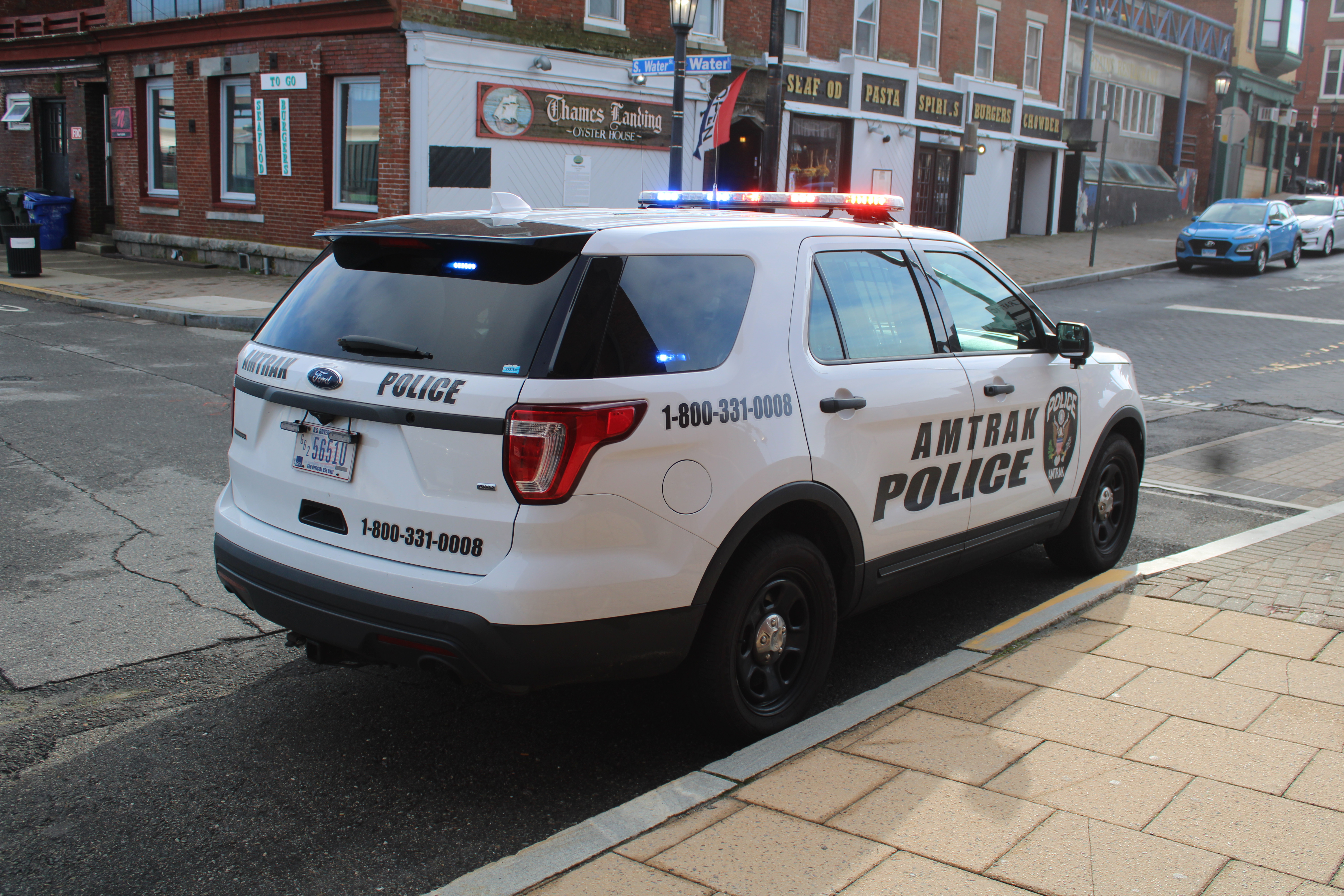 A photo  of Amtrak Police
            Cruiser 109, a 2016-2019 Ford Police Interceptor Utility             taken by @riemergencyvehicles