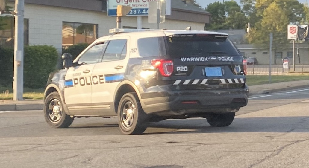 A photo  of Warwick Police
            Cruiser P-20, a 2019 Ford Police Interceptor Utility             taken by @riemergencyvehicles