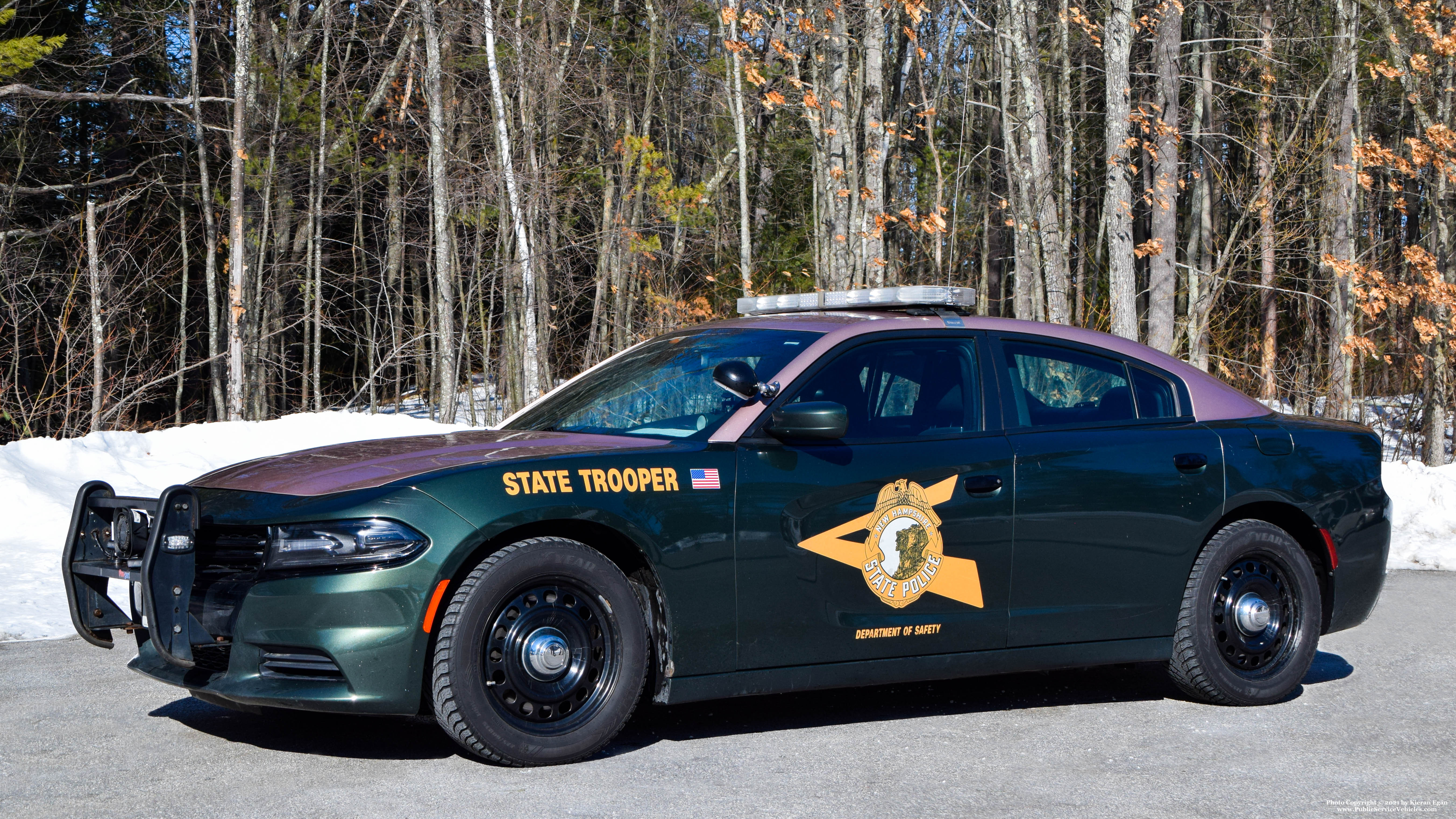 A photo  of New Hampshire State Police
            Cruiser 414, a 2015 Dodge Charger             taken by Kieran Egan